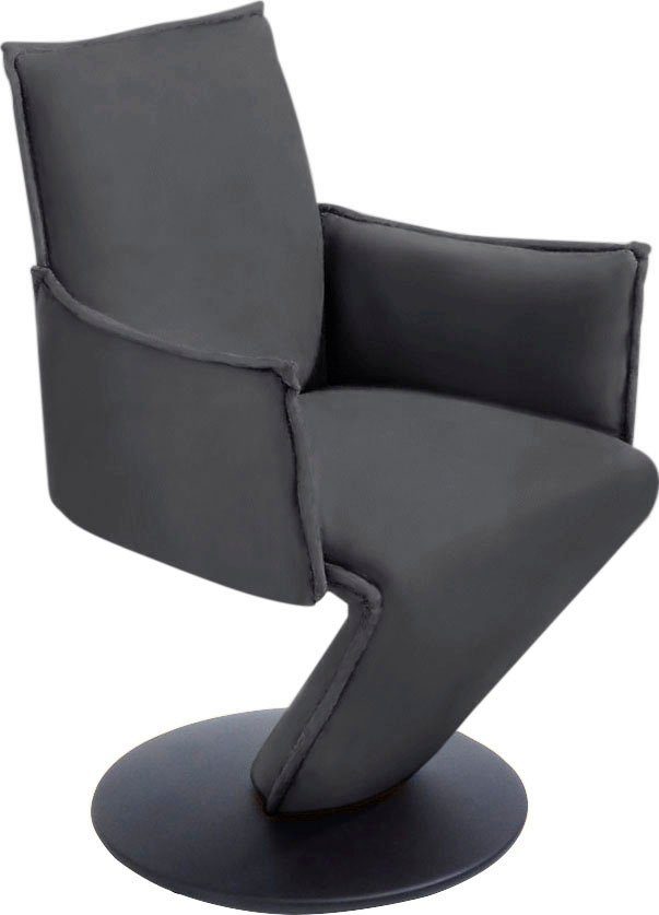 mit K+W in Drehteller federnder Drive, schwarz Sitzschale, Metall & Drehstuhl Struktur Komfort Sessel Wohnen