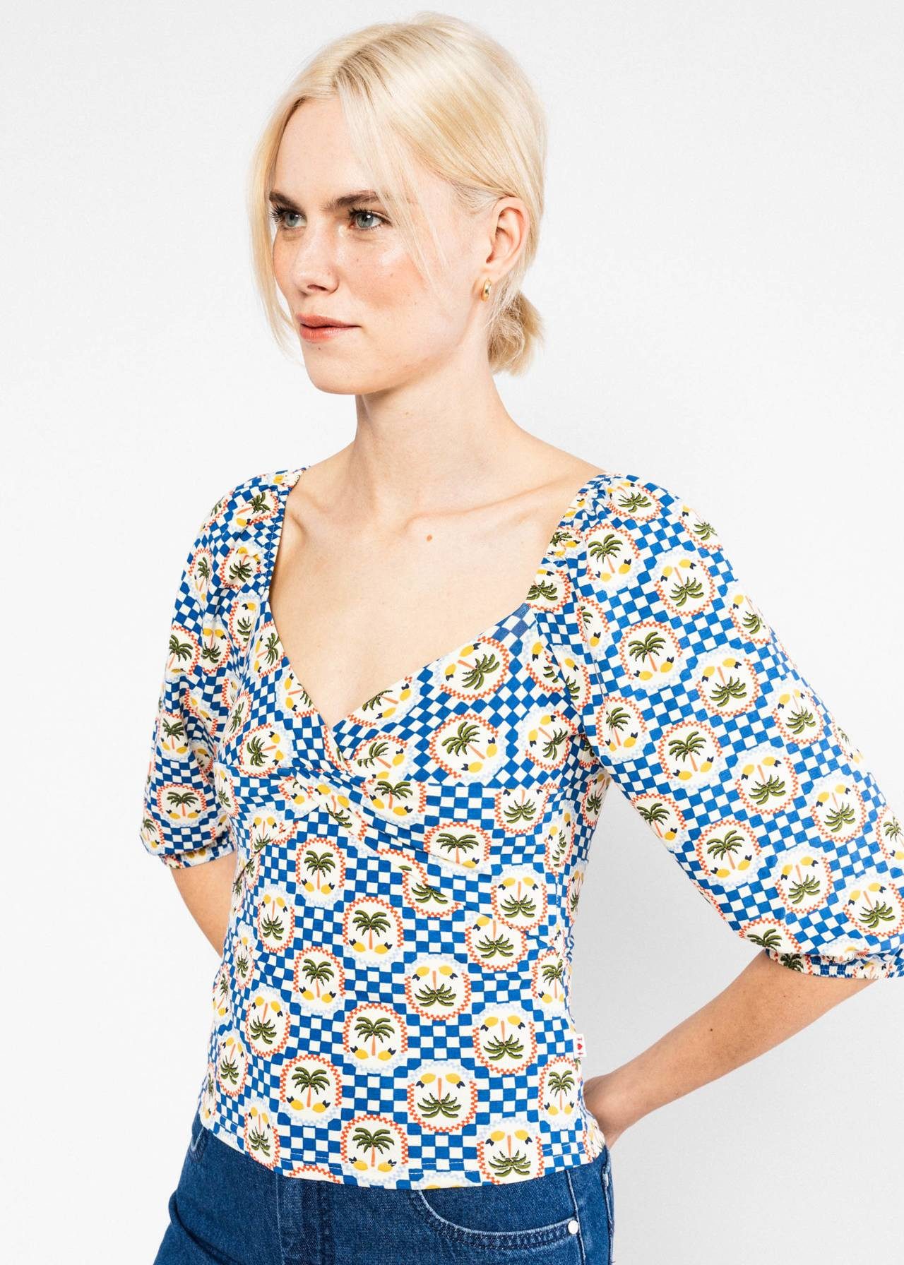 Blutsgeschwister Kurzarmshirt - Jerseyshirt The Picnickeress - T-Shirt Damen - Damen Top