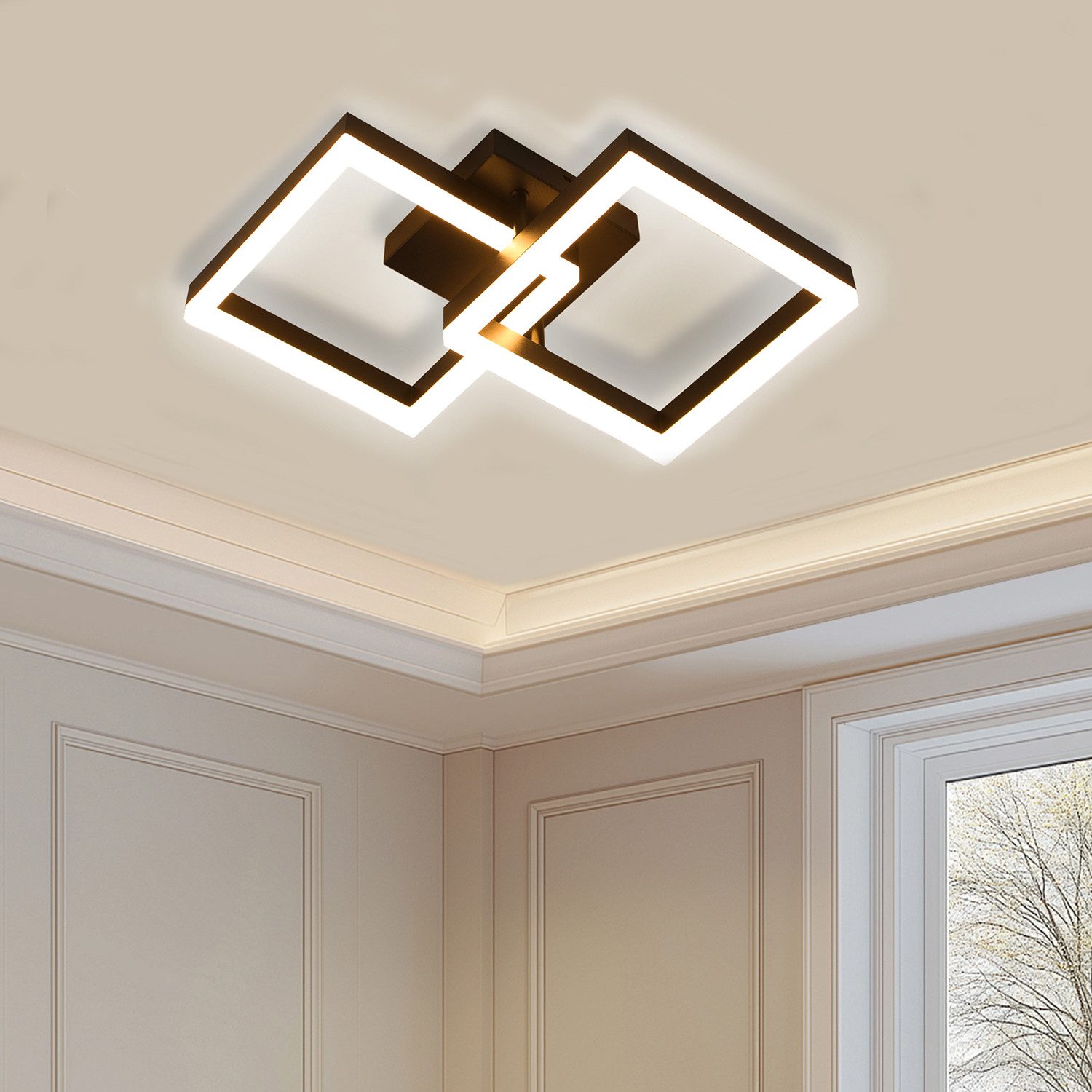 oyajia LED Deckenleuchte Modern LED Deckenleuchte günstig online kaufen