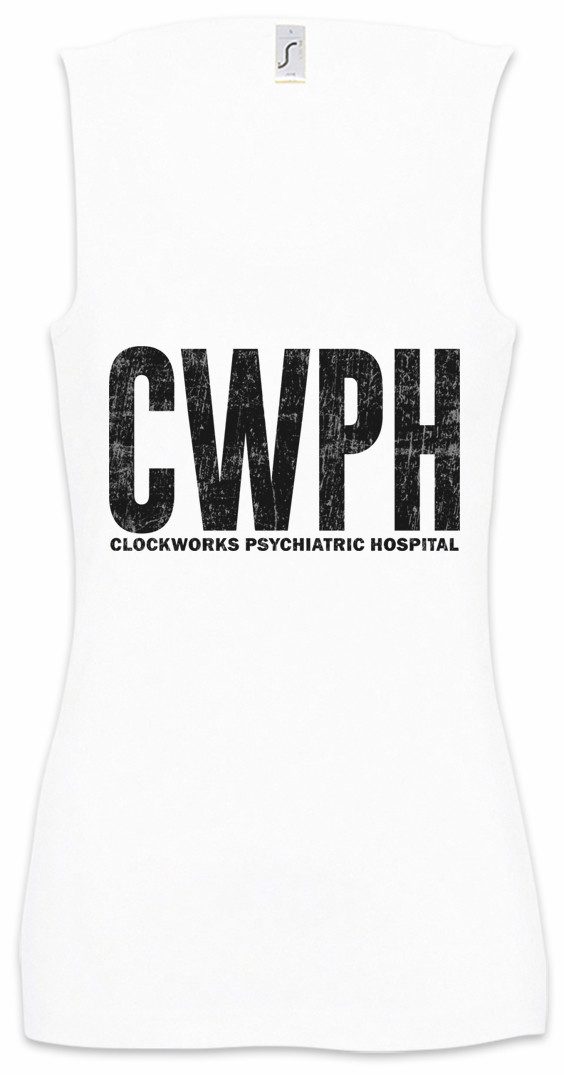 Tanktop Clockworks Psychiatric Hospital Ärmelloses Damen T-Shirt Logo Symbol
