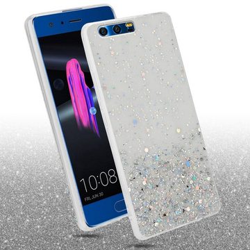 Cadorabo Handyhülle Honor 9 Honor 9, Flexible TPU Silikon Handy Schutzhülle - Hülle - mit Glitzer