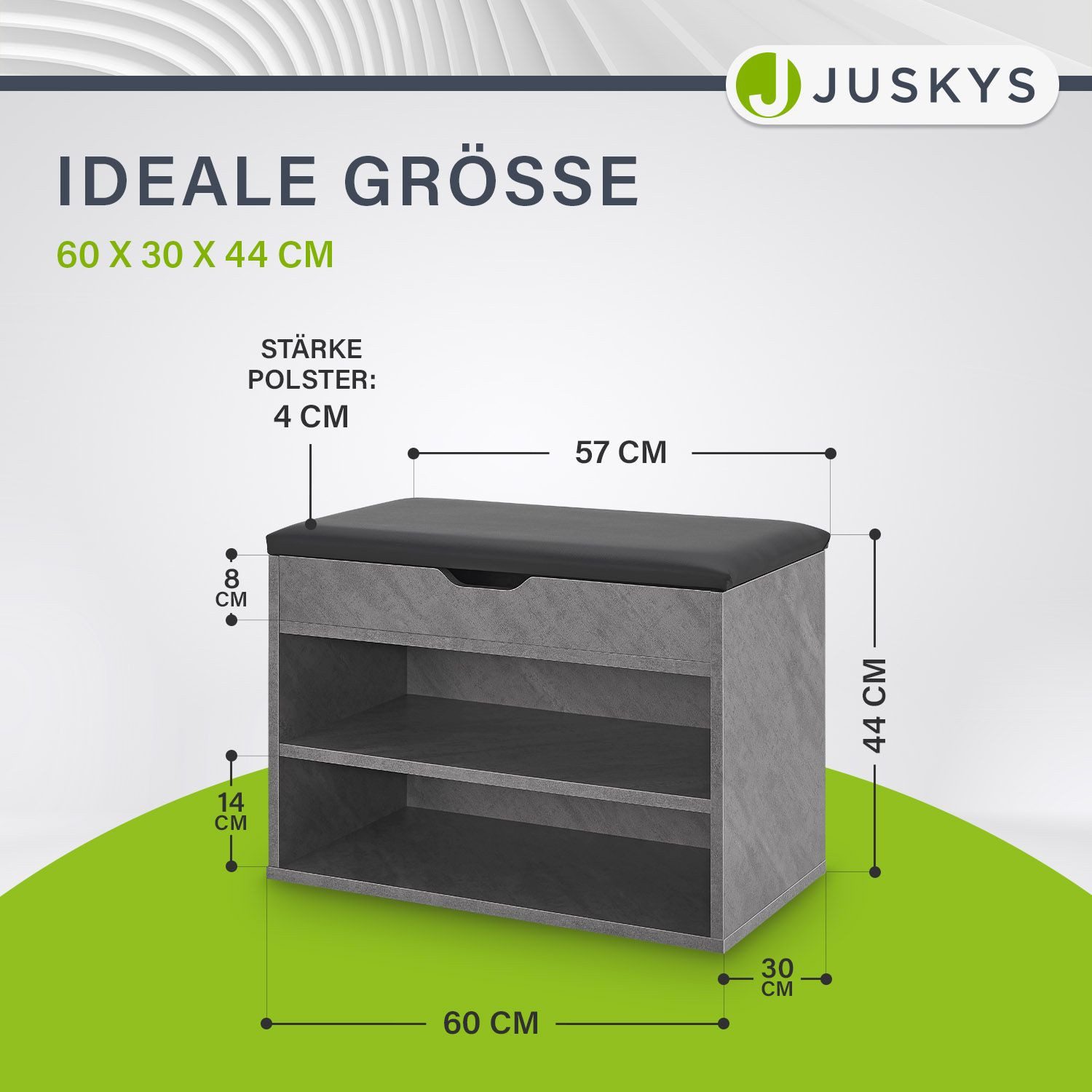 Juskys Schuhregal, mit Klappdeckel, für 6 günstig online kaufen