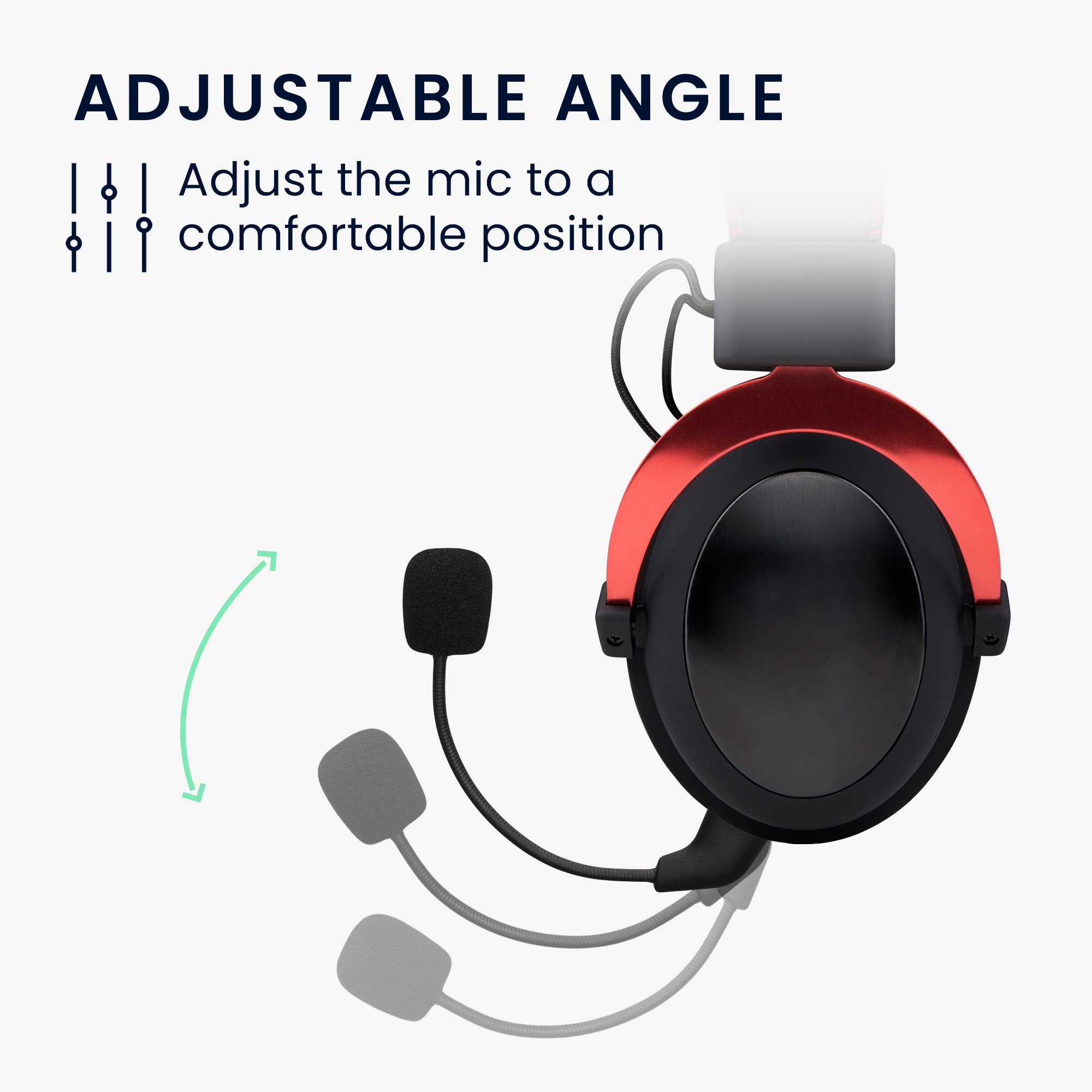 kwmobile Ersatz Kopfhörer Mikrofon für Kingston HyperX Cloud / Cloud X / CloudX Gaming-Headset Zubehör (Headset Microphone) – Bild 4 von 5