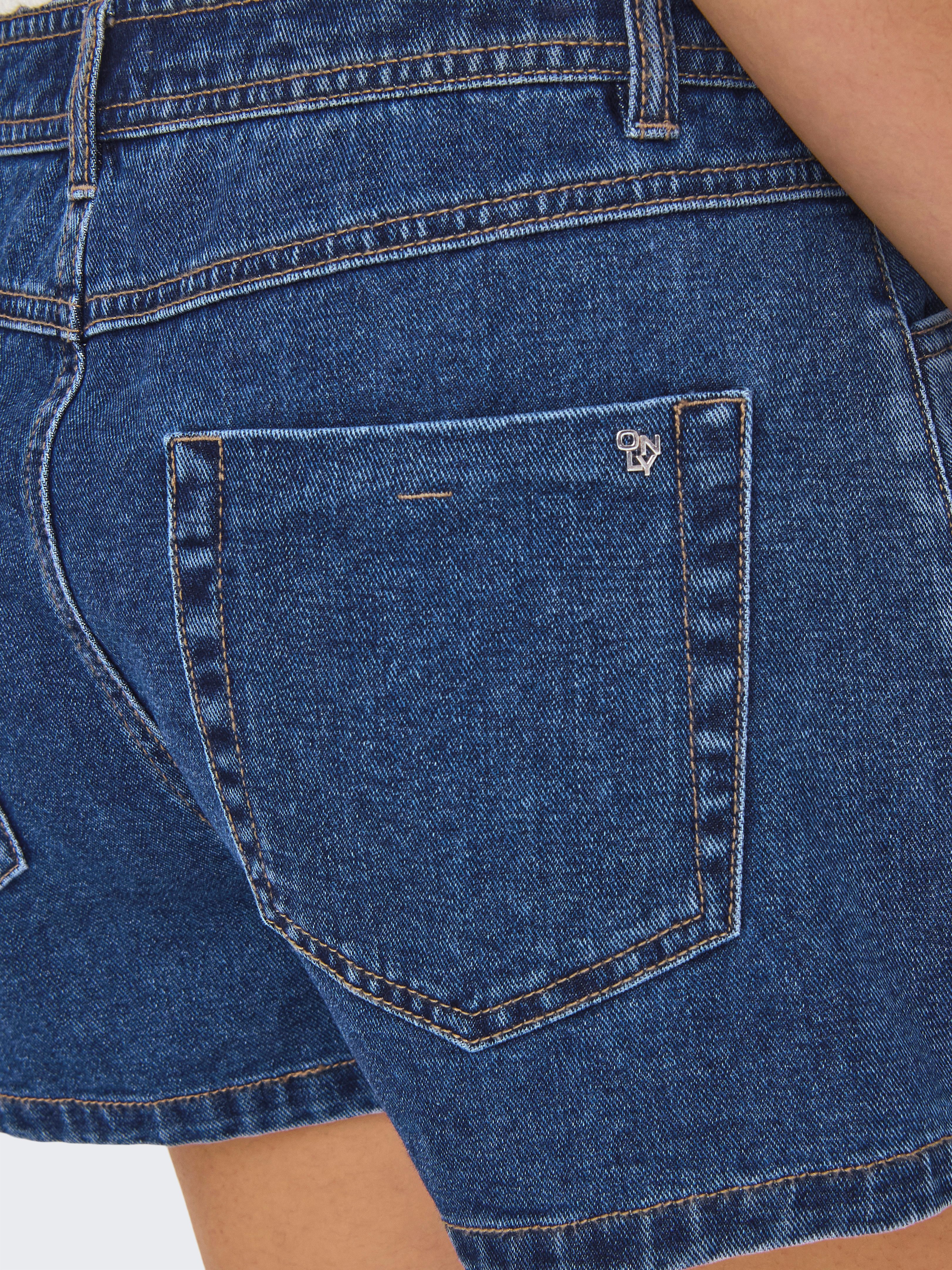 ONLY Jeansshorts ONLLESLY REG LB DNM SKORT BJ NOOS Baumwolle, Regular Waist, Hosenrock