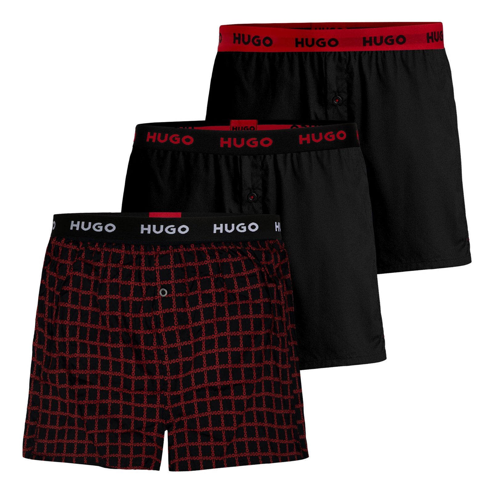 HUGO Boxershorts Woven Boxer (3-St., 3er günstig online kaufen