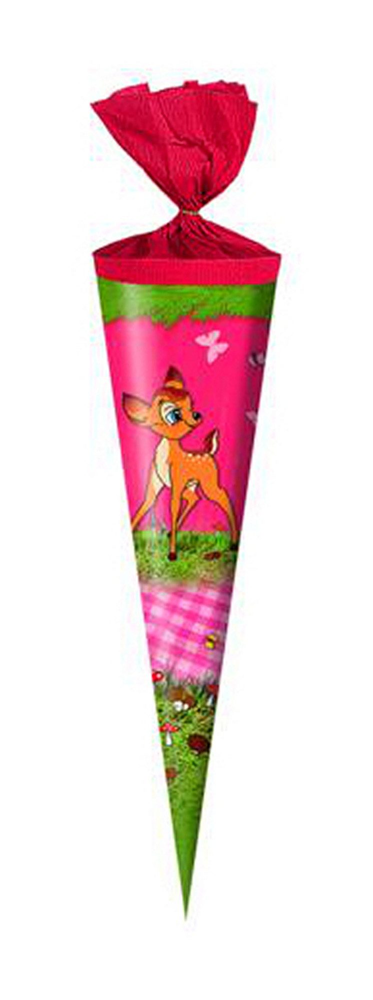 Schultüte Schultüte / Zuckertüte / Länge: 35cm / rund / "Rehlein"