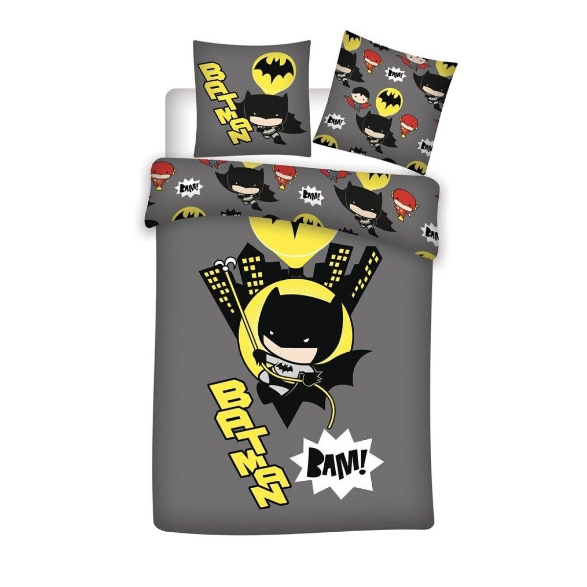 Batman Kinderbettwäsche Batman Bettwäsche Kinder – DC Comics Bettbezug 135x günstig online kaufen