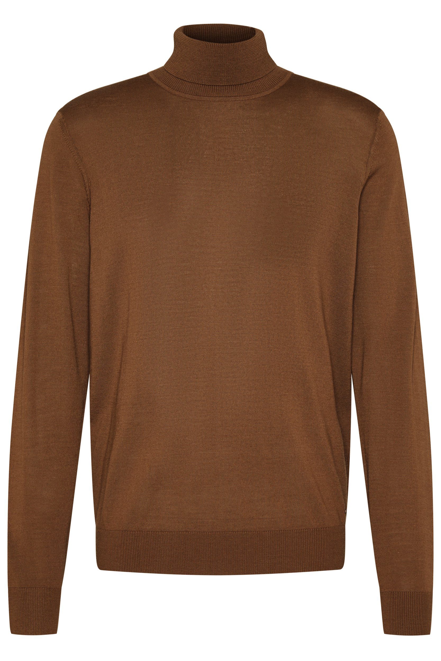 bugatti Rollkragenpullover aus 100 % Merinowolle