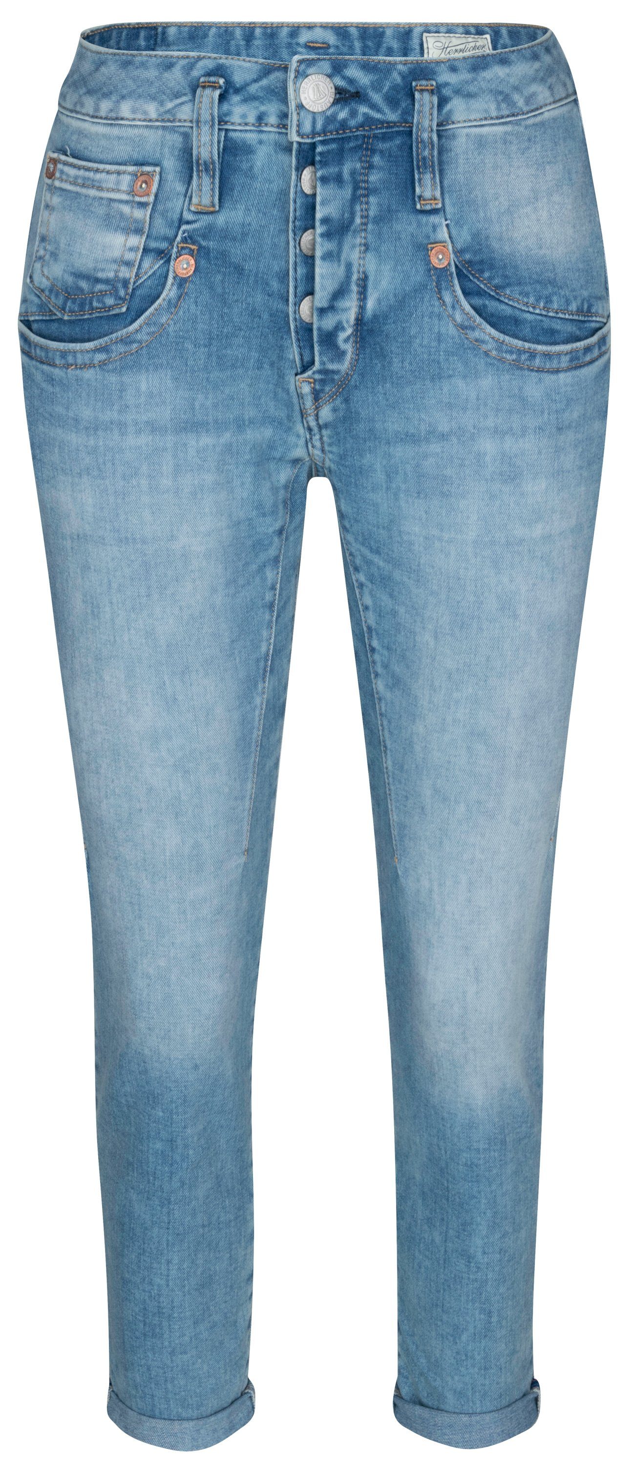 Herrlicher Stretch-Jeans HERRLICHER SHYRA Cropped Cashmere ocean 5318-OD902-036 | Stretchjeans