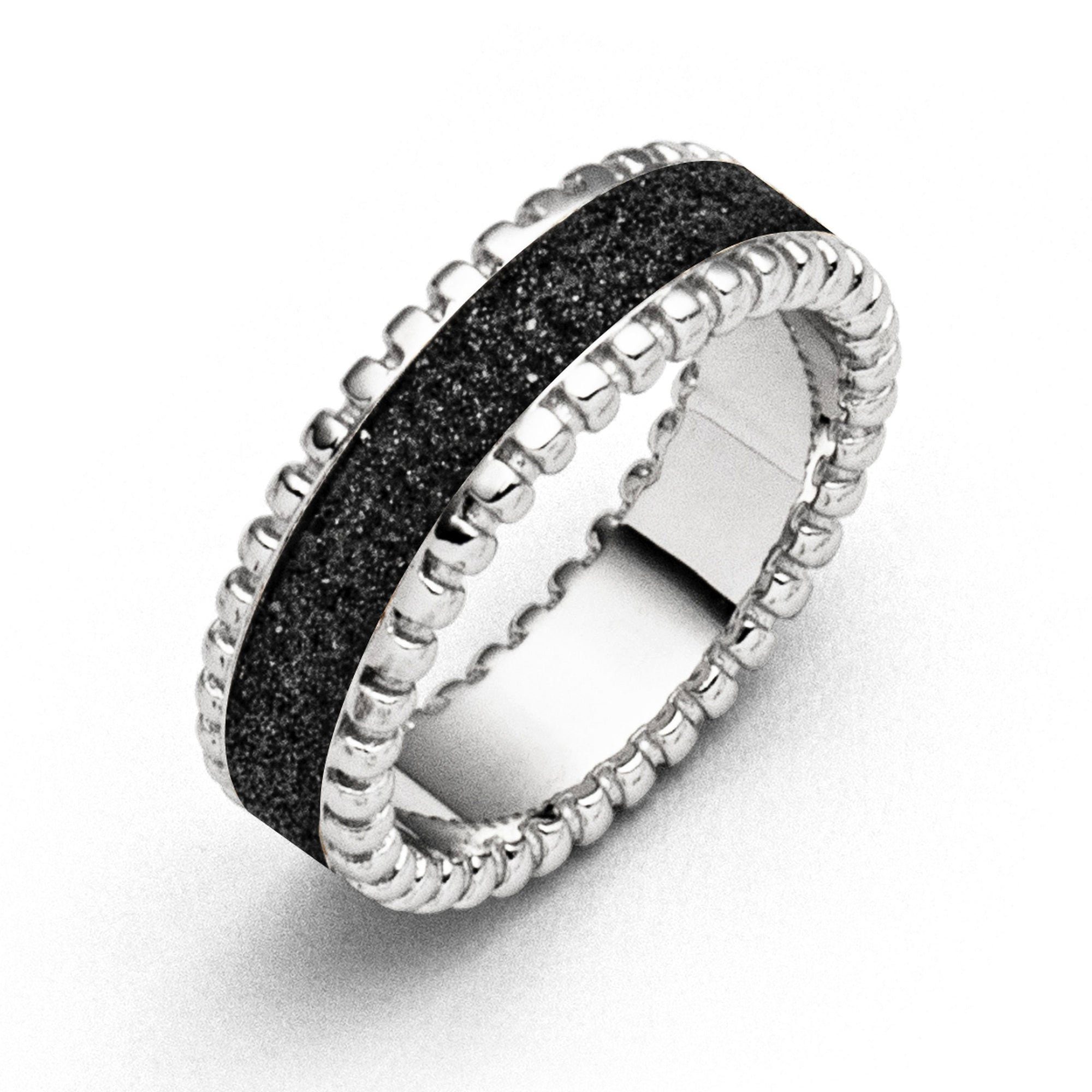 Fingerring DUR Schmuck: Ring "Jupiter" mit Lavasand R4782