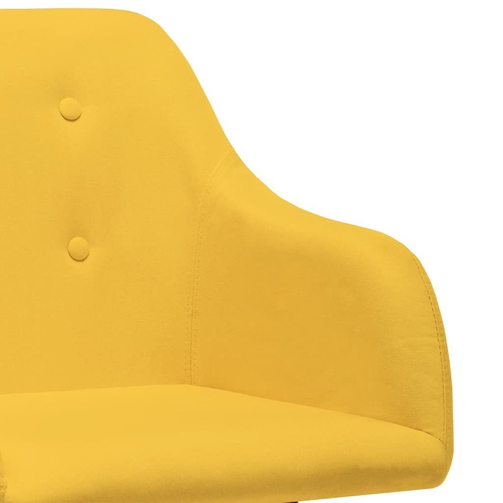 Stoff vidaXL | Gelb Esszimmerstühle St) Drehbar Stk. Gelb (2 Gelb 2 Esszimmerstuhl