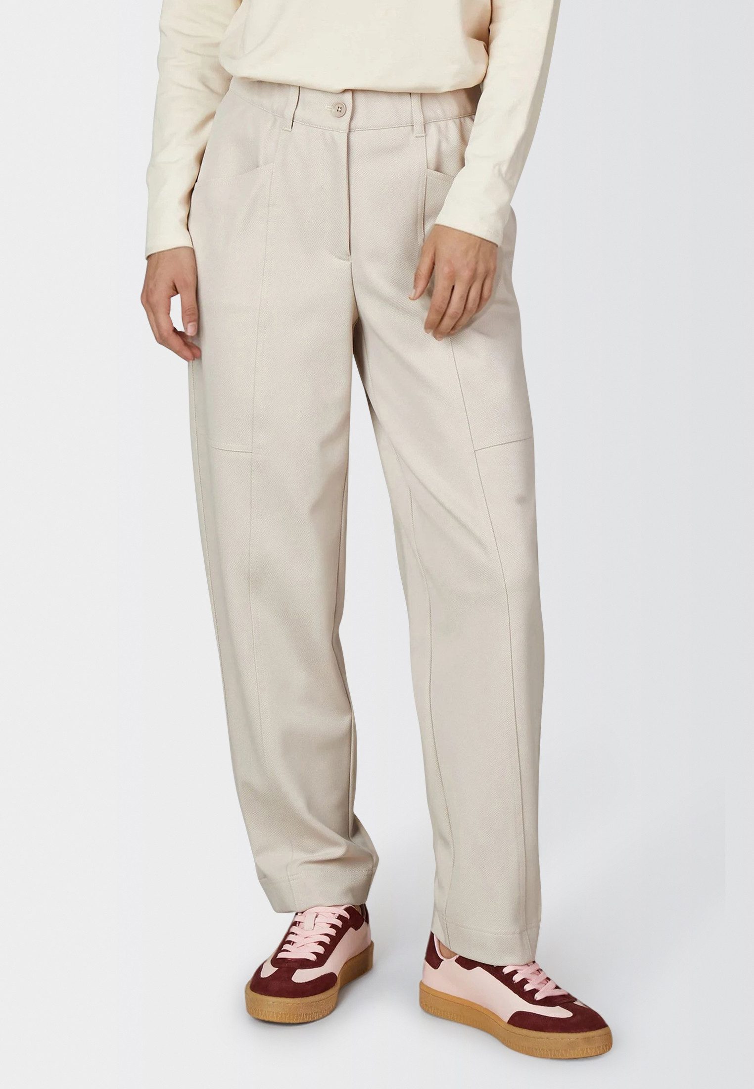 MARC AUREL Jerseyhose aus Twill-Jersey