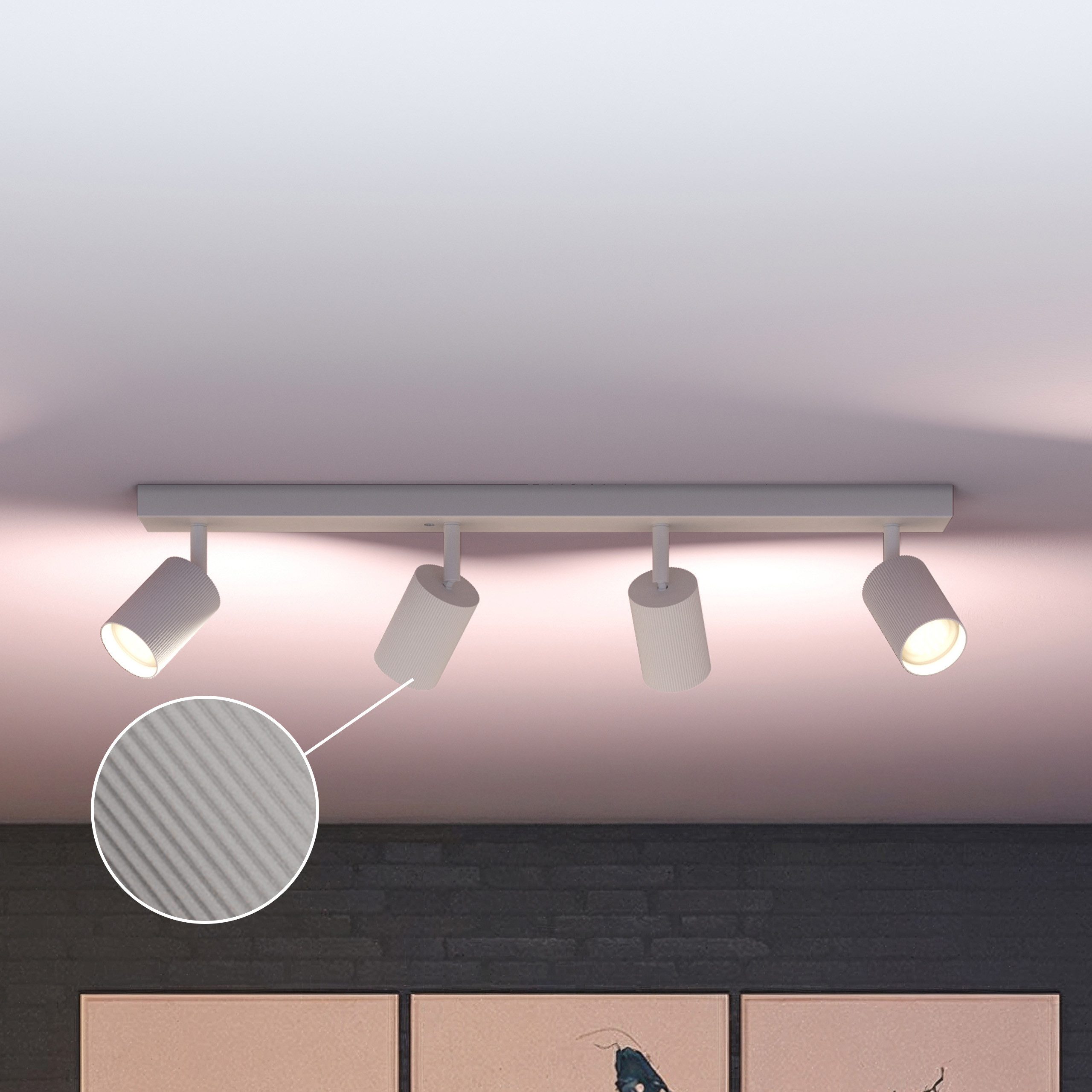 Philips Deckenspot Wyatt LED, Aluminium, exklusive GU10, ohne Leuchtmittel, Wand- & Deckenmontage, schwenkbar
