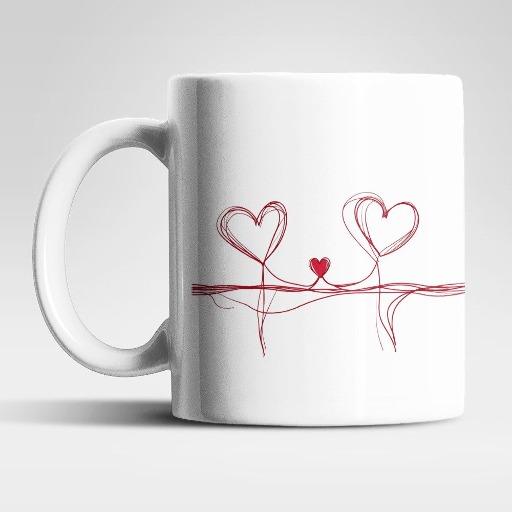 WS-Trend Tasse Liebe Love Herz Valentinstag Kaffeetasse Teetasse Geschenkidee, Keramik