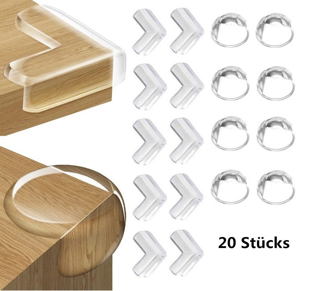 XDeer Kindersicherung 20 Stücks Kantenschutz Baby Eckenschutz Baby,Kindersicherung, Kantenschutz Selbstklebend kindersicherung Tischkantenschutz