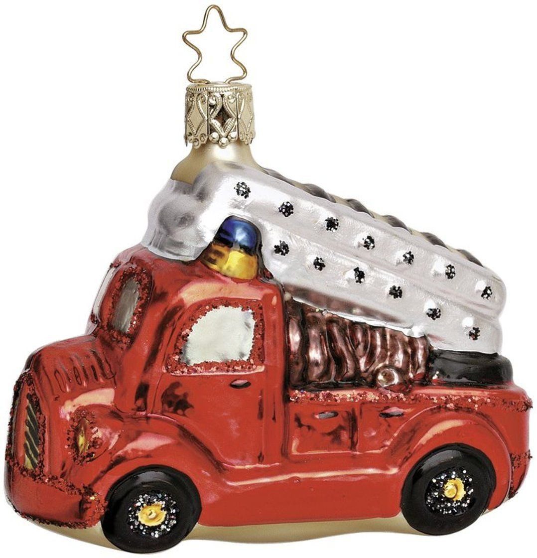 INGE-GLAS® Christbaumschmuck Christbaumschmuck tat-tü-ta-ta Feuerwehrauto