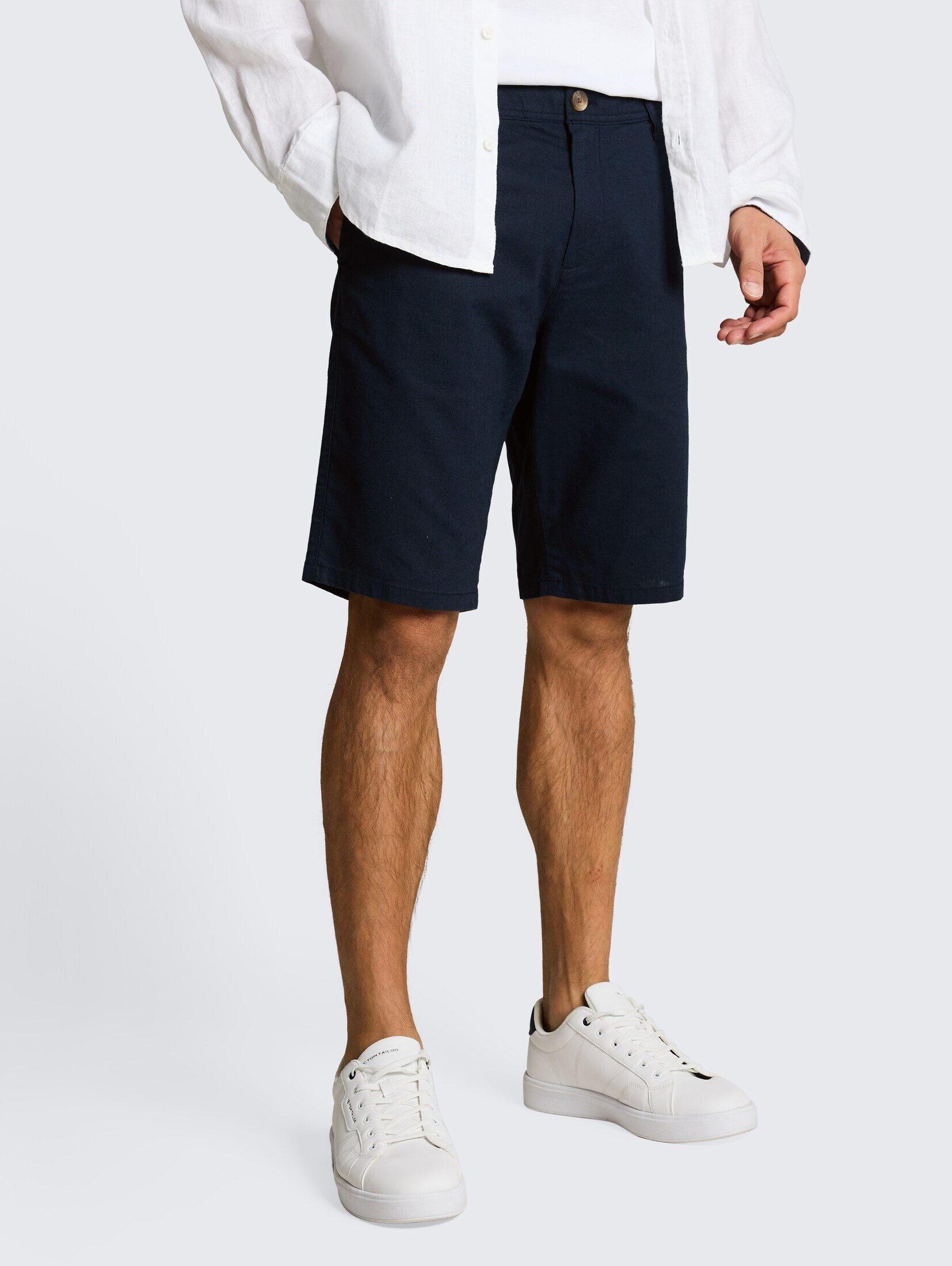 TOM TAILOR Shorts Hosen & Chino TTREGULAR Chino Shorts mit Leinenanteil