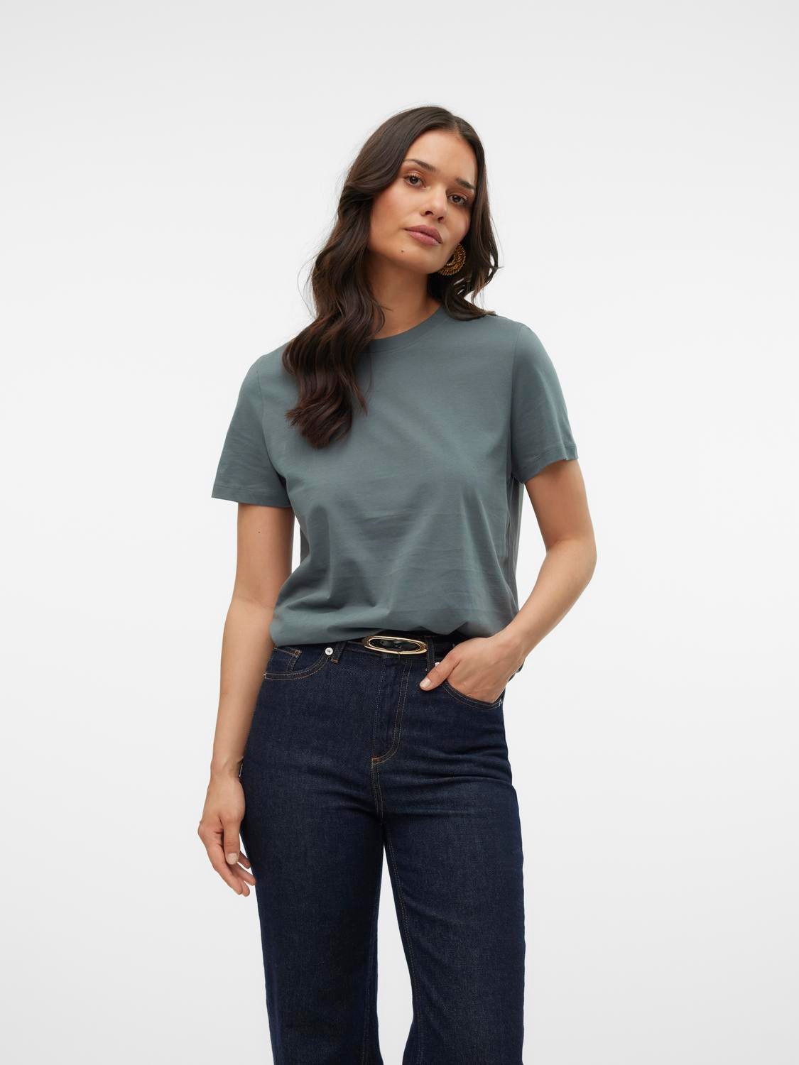 Vero Moda Kurzarmshirt VMPAULINA SS T-SHIRT günstig online kaufen