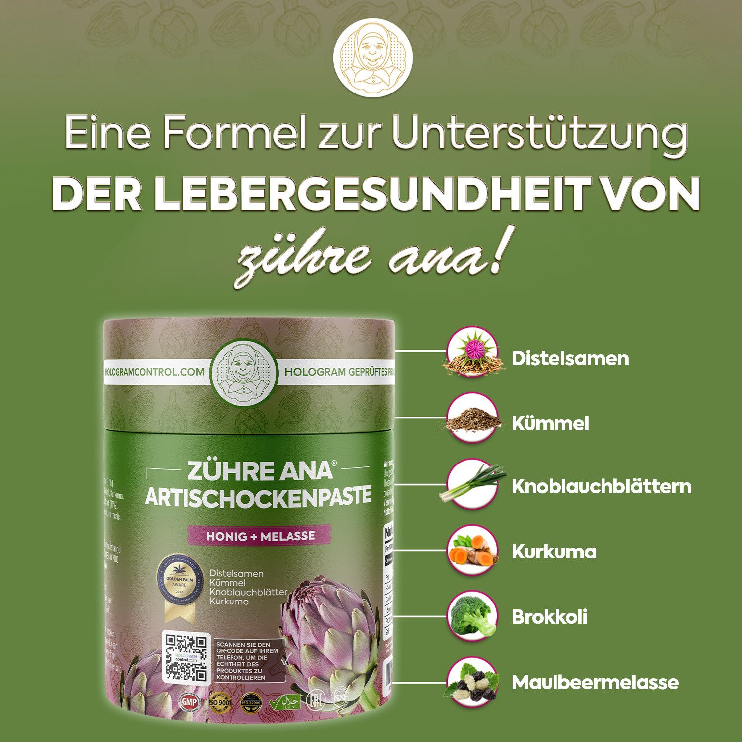 Zühre Ana® Aus natürlichen Pflanzen hergestellte Pasten Paste