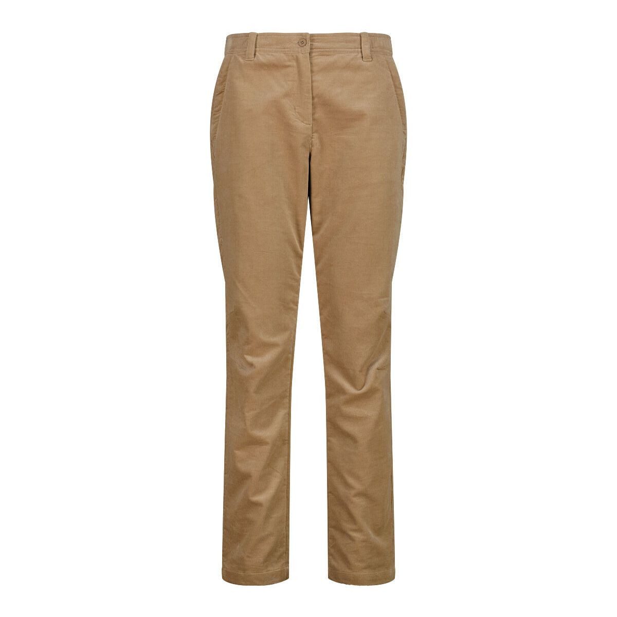 CMP Outdoorhose Woman Long Pant Elegante Damenhose aus Stretch-Samt mit Rippstrick, ideal für den