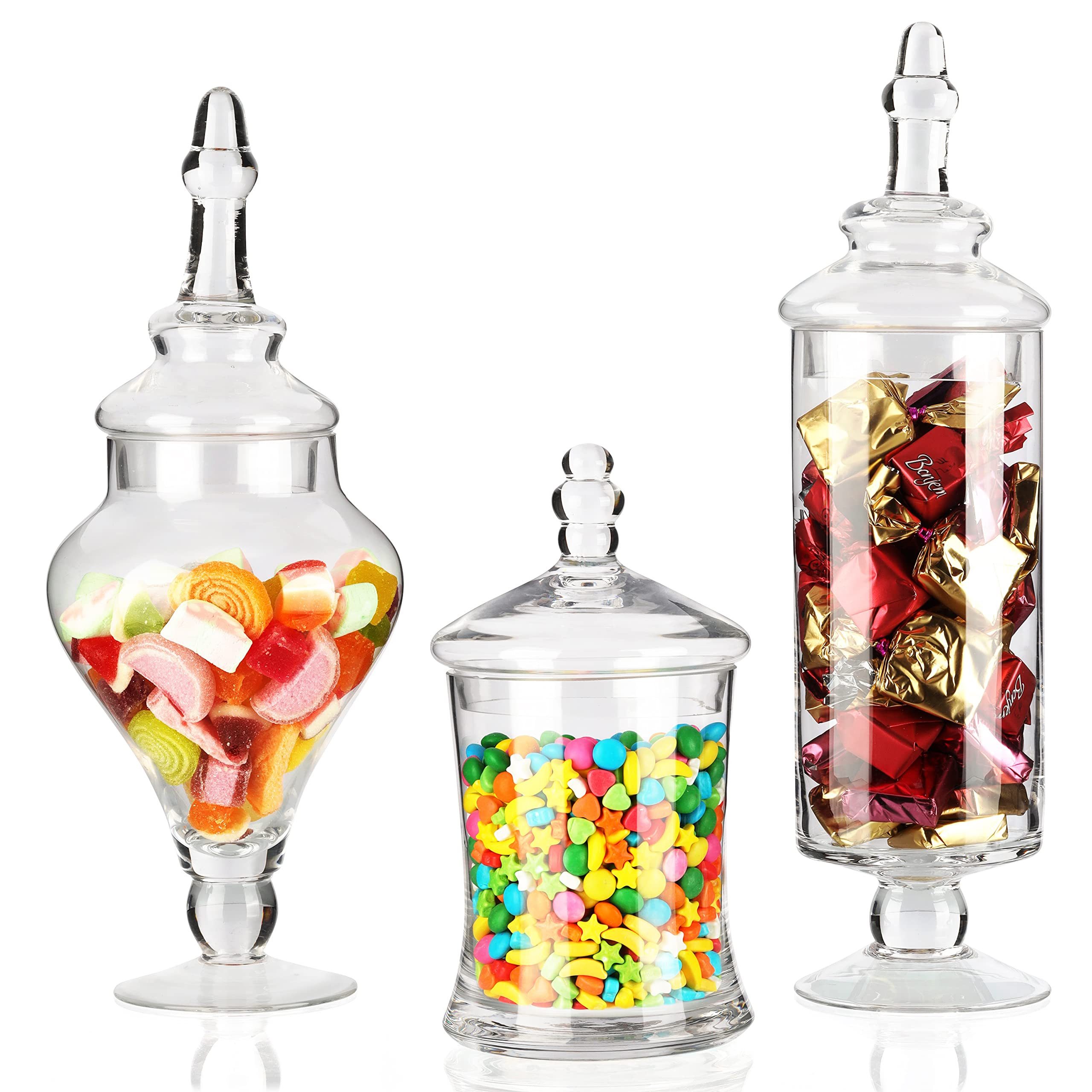 Vorratsdose Vintage Süßigkeiten Glas Set (3er-Pack)