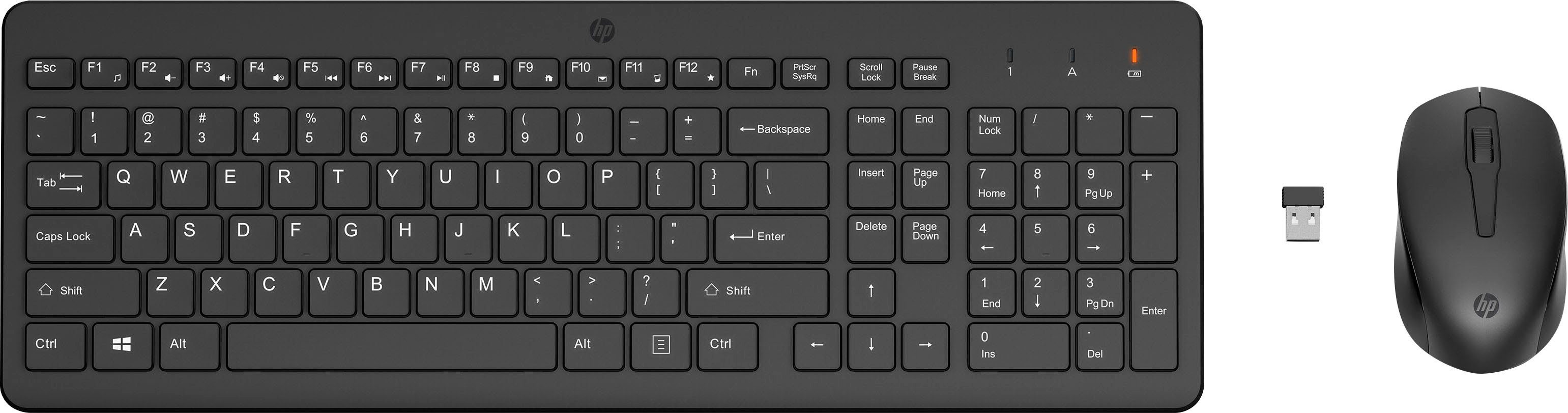 HP 330 Wireless-Maus und -Tastatur im Paket