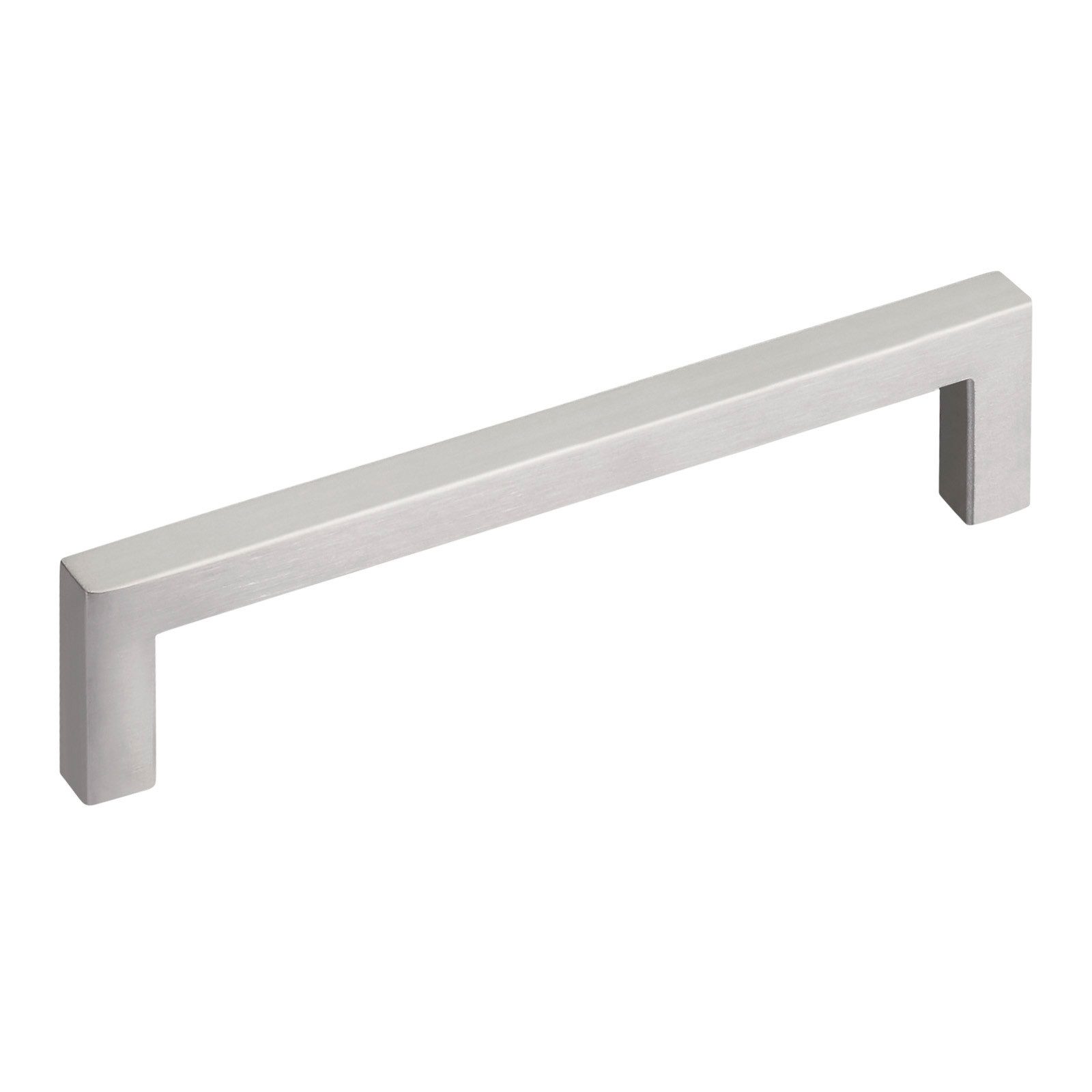 SO-TECH® Möbelgriff Stangengriff E8, aus echt Edelstahl, Profil eckig 10x10 mm (1-St), gebürstet, Bohrlochabstand 128 mm, mit Schrauben