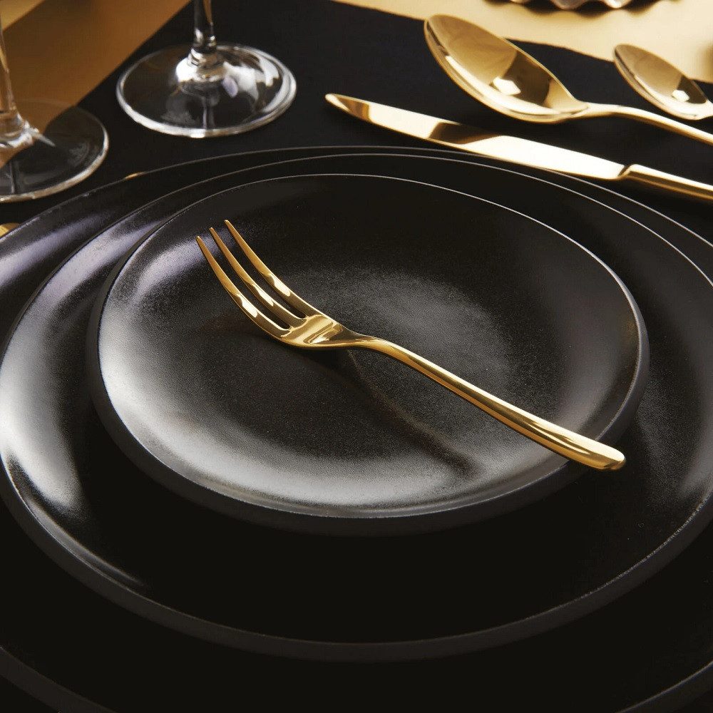sambonet Besteck-Set Sambonet Taste Mirror PVD Gold Kuchengabeln-Set 6-tlg., 6 Personen, Edelstahl