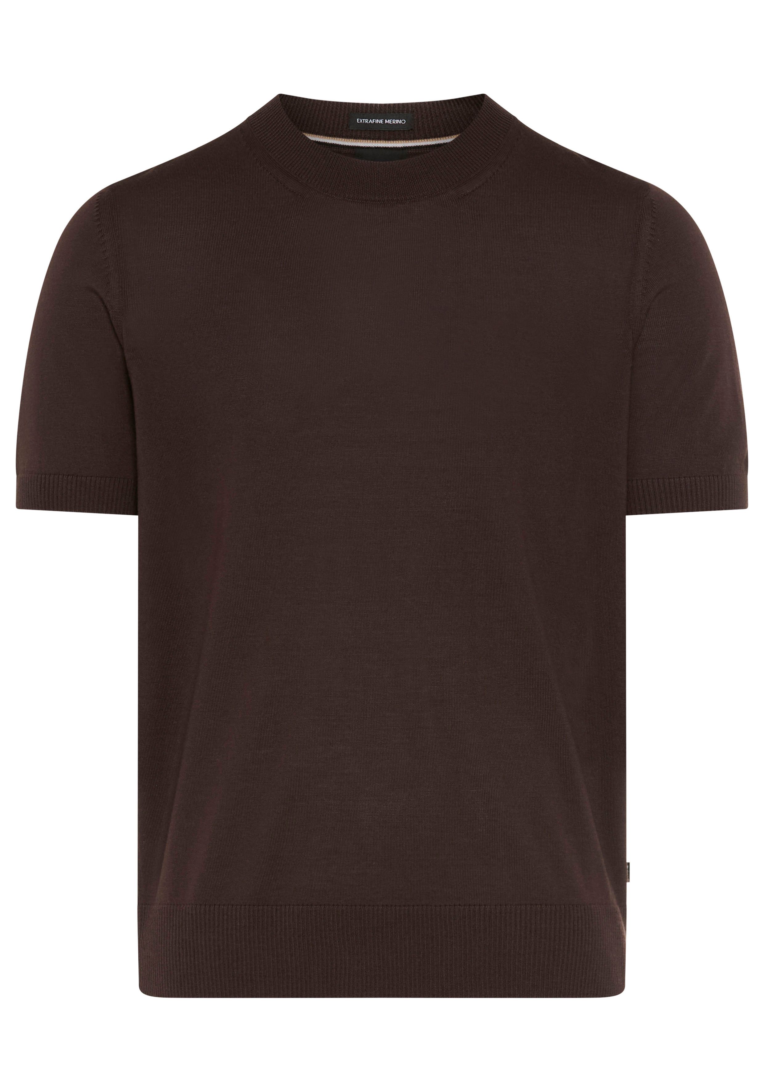 BOSS Kurzarmpullover Umauro aus Merinowolle, regular fit