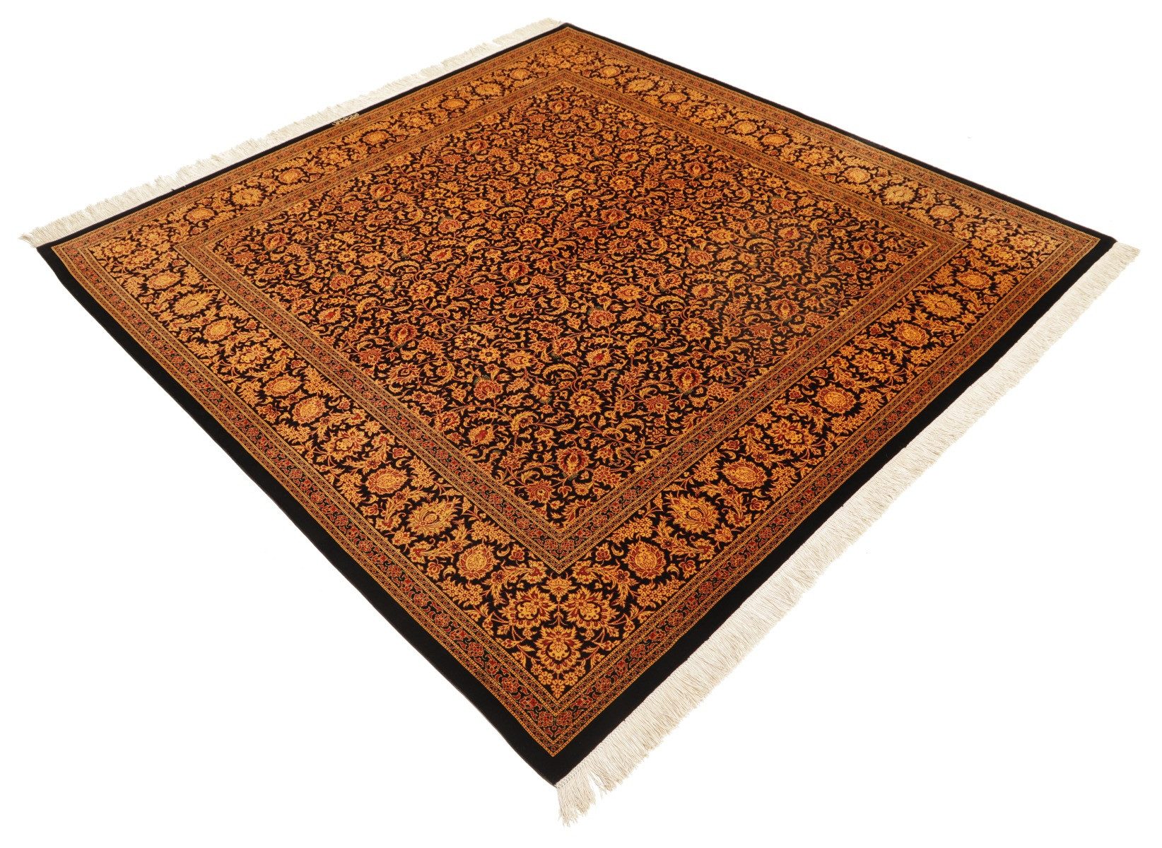 Carpet Avenue Teppich Ghom Seide 200x200, Quadrat, Höhe: 5 mm