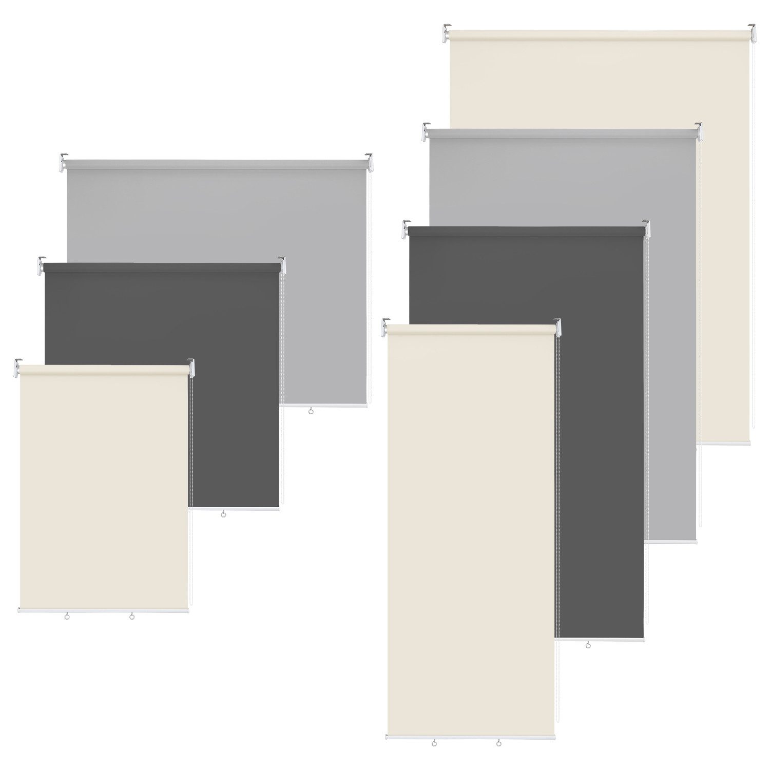 Clanmacy Senkrechtmarkise Außenrollo Balkonmarkise Vertikalmarkise Sichtsch günstig online kaufen