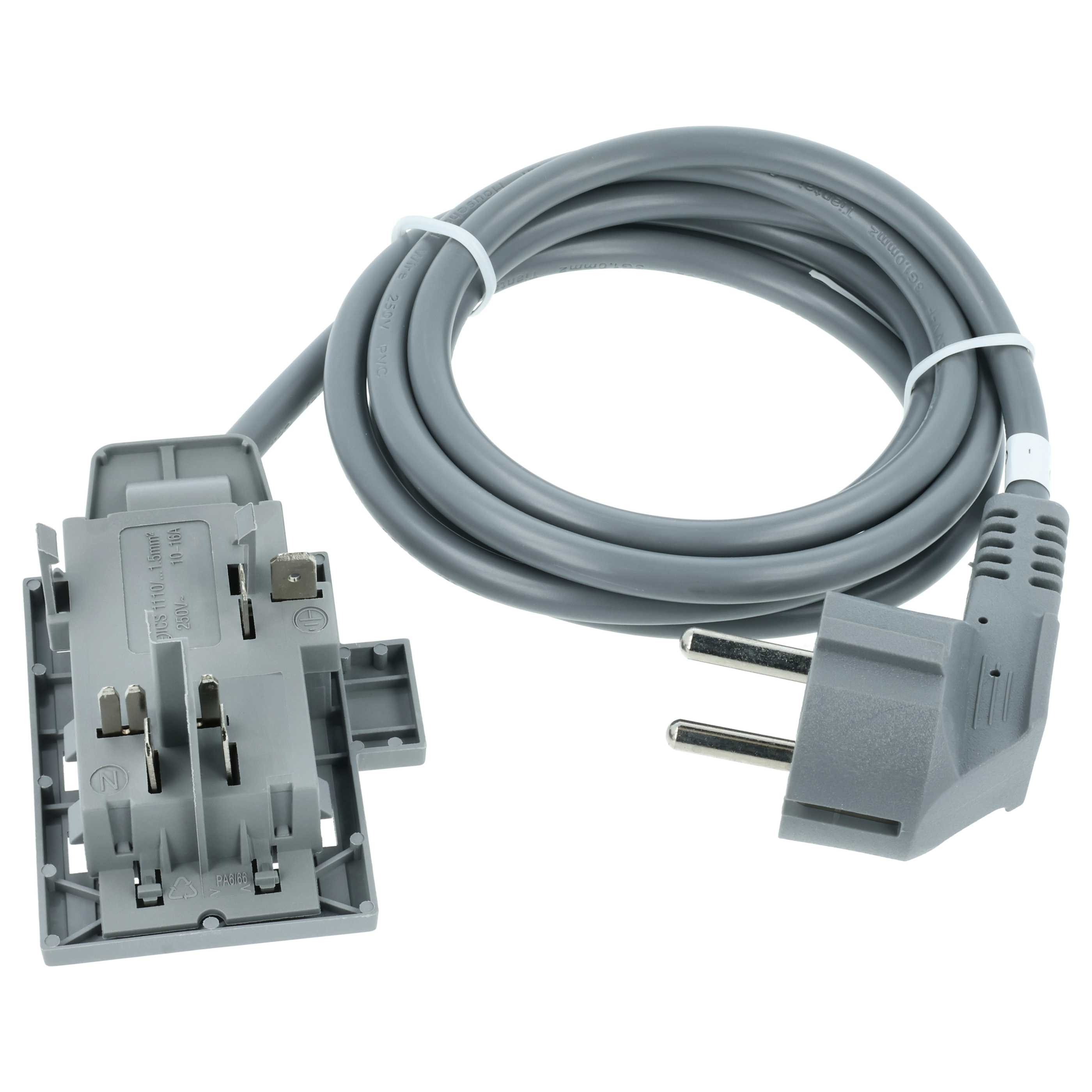 vhbw Ersatz für Koenic 00498261, 151382, 65507, 170840 für Geschirrspüler Stromkabel