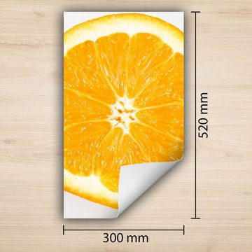 Decorwelt Herd-Abdeckplatte Herdabdeckplatte Kunststoff Aufrollbare Matte Küche Früchte Orange, (30x52, 1 tlg), für alle Herdarten excl. Gasherde