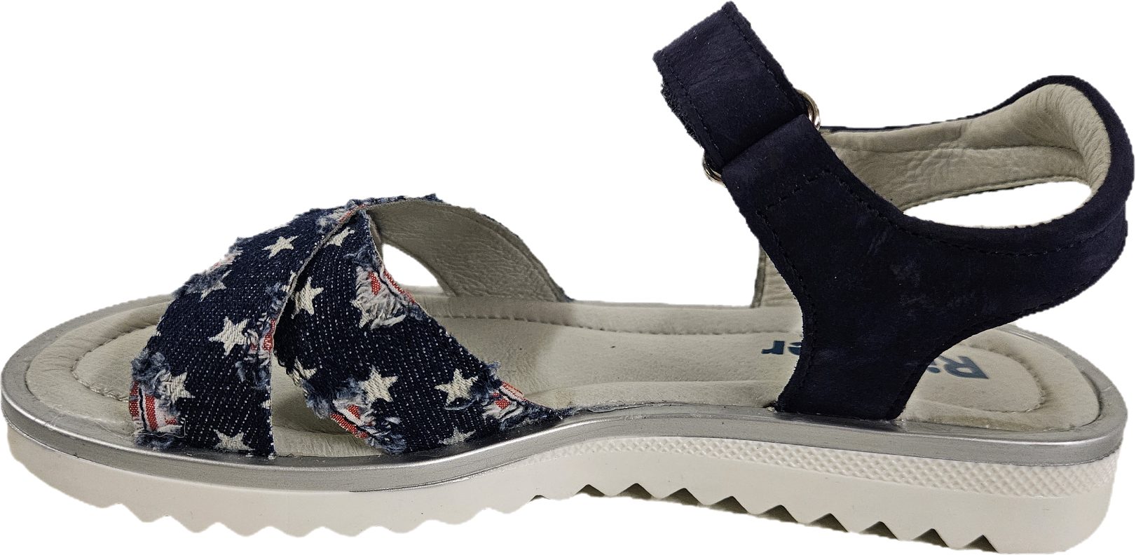 Richter Mädchen Klettverschluß Tex-Jeans atlantic 5903 Sandale Klettverschluß, aus echtem Leder