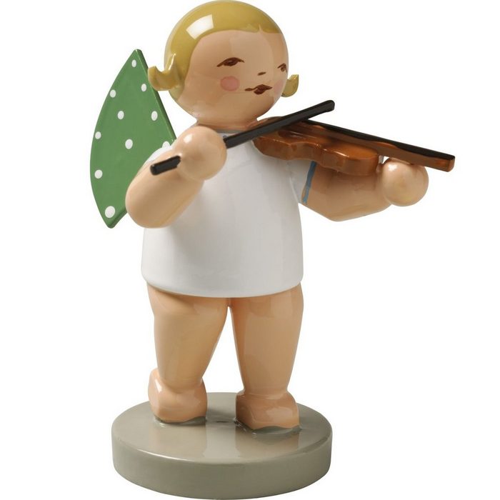 Wendt & Kühn Weihnachtsfigur Engel mit Geige 650/2 Haarfarbe zufällig blond oder braunhaarig