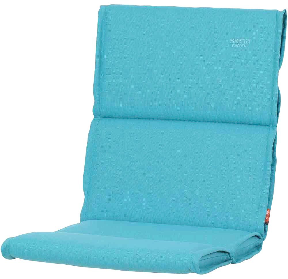 Siena Garden Sesselauflage Stella, flexible Haltebänder im Rücken, im Knick, BxT: 46x96 cm aqua | Sessel-Erhöhungen