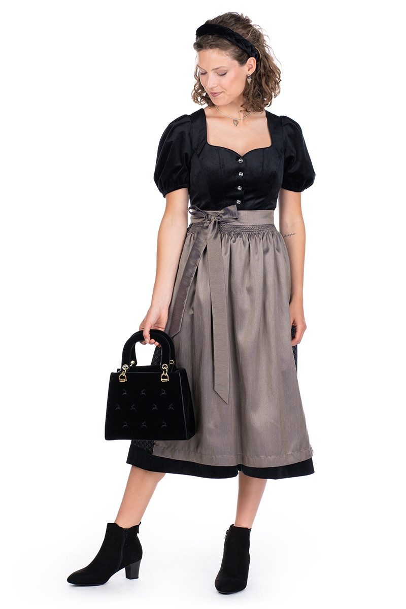 Spieth & Wensky Dirndl Samt Dirndl 2tlg. - GÖTTIN - schwarz – Bild 5 von 5