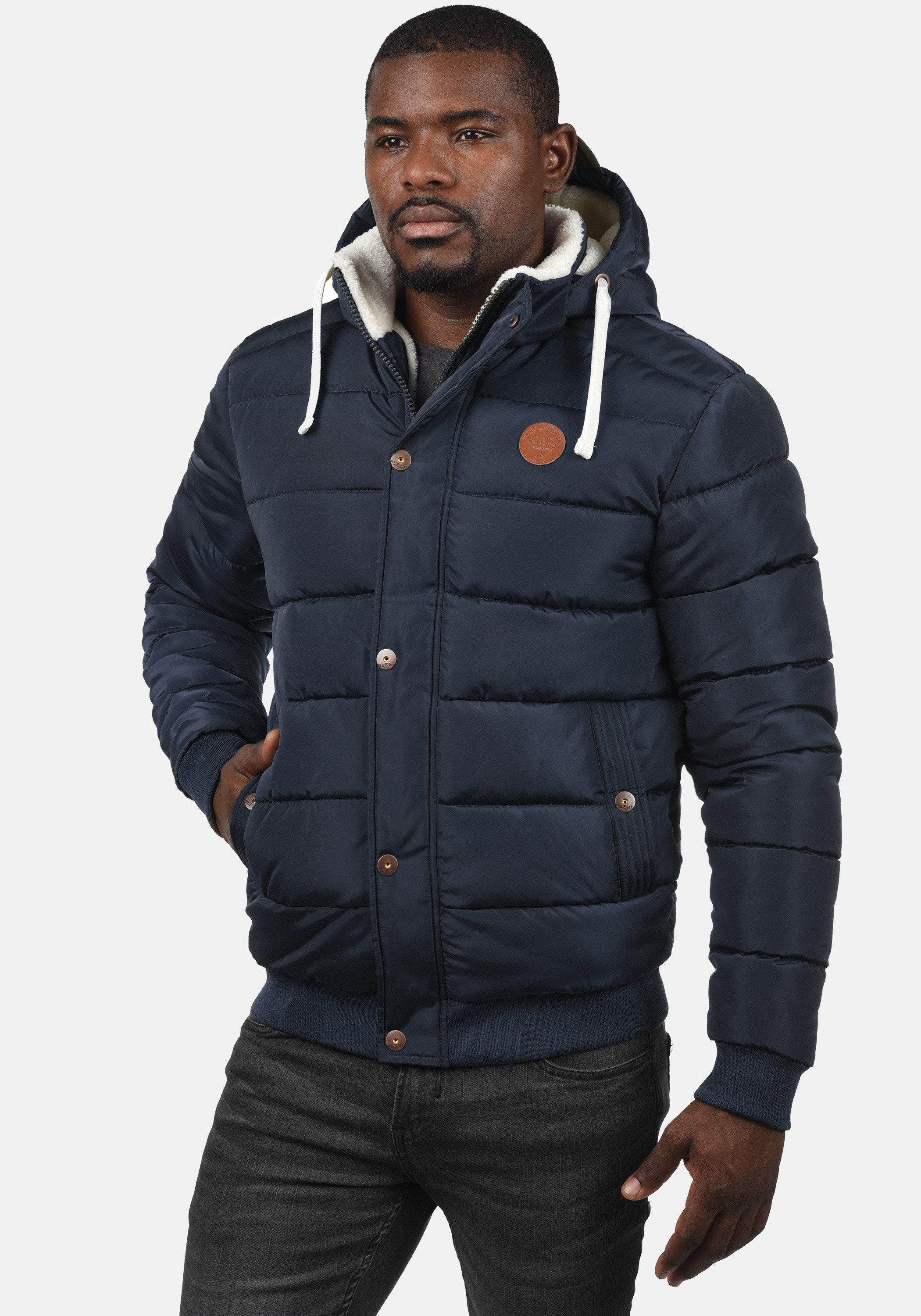 Blend Winterjacke BHFrederico Warme Jacke mit abnehmbarer Kapuze