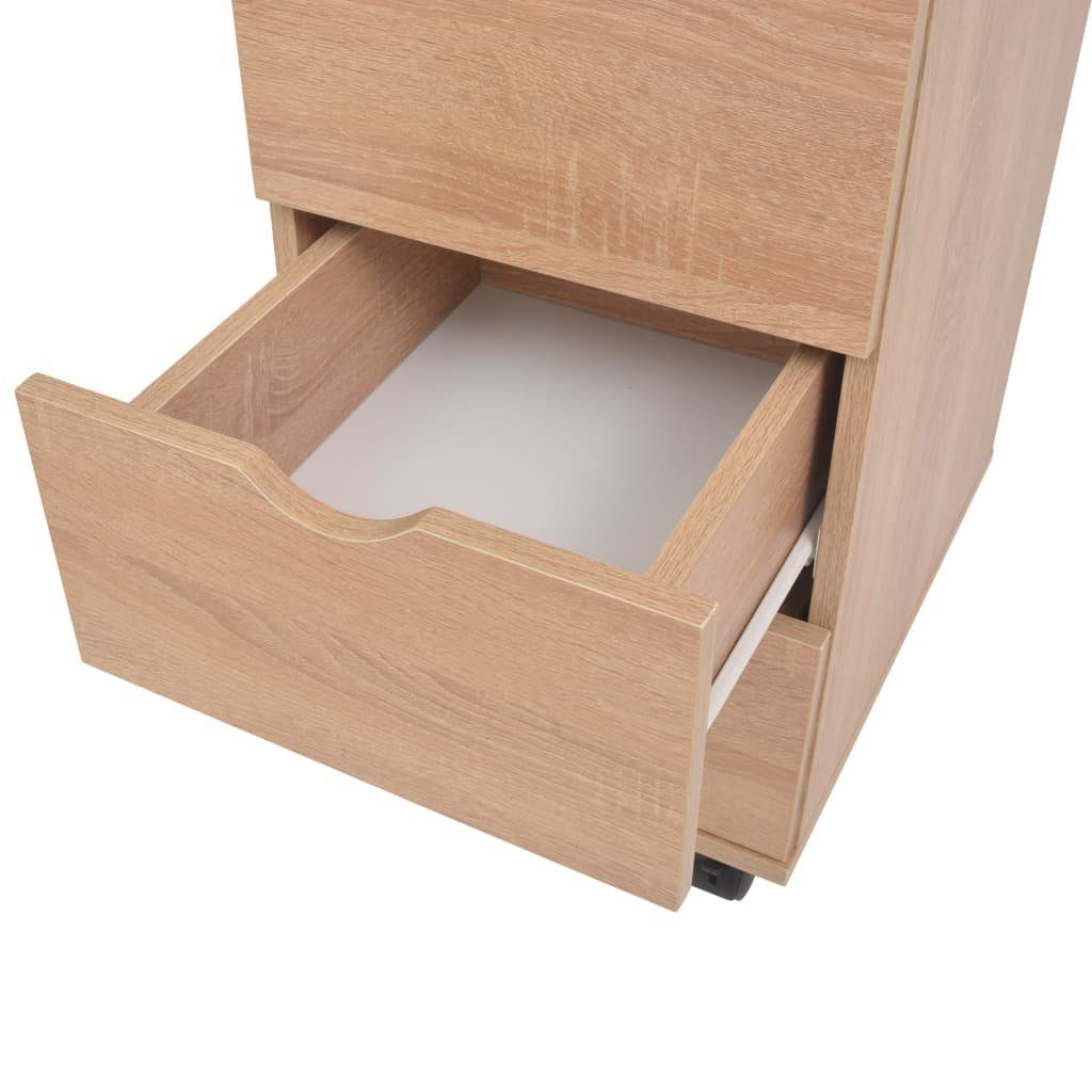 vidaXL Fächerschrank Schubladenelement 33×45×60 Eichenbraun cm (1-St)