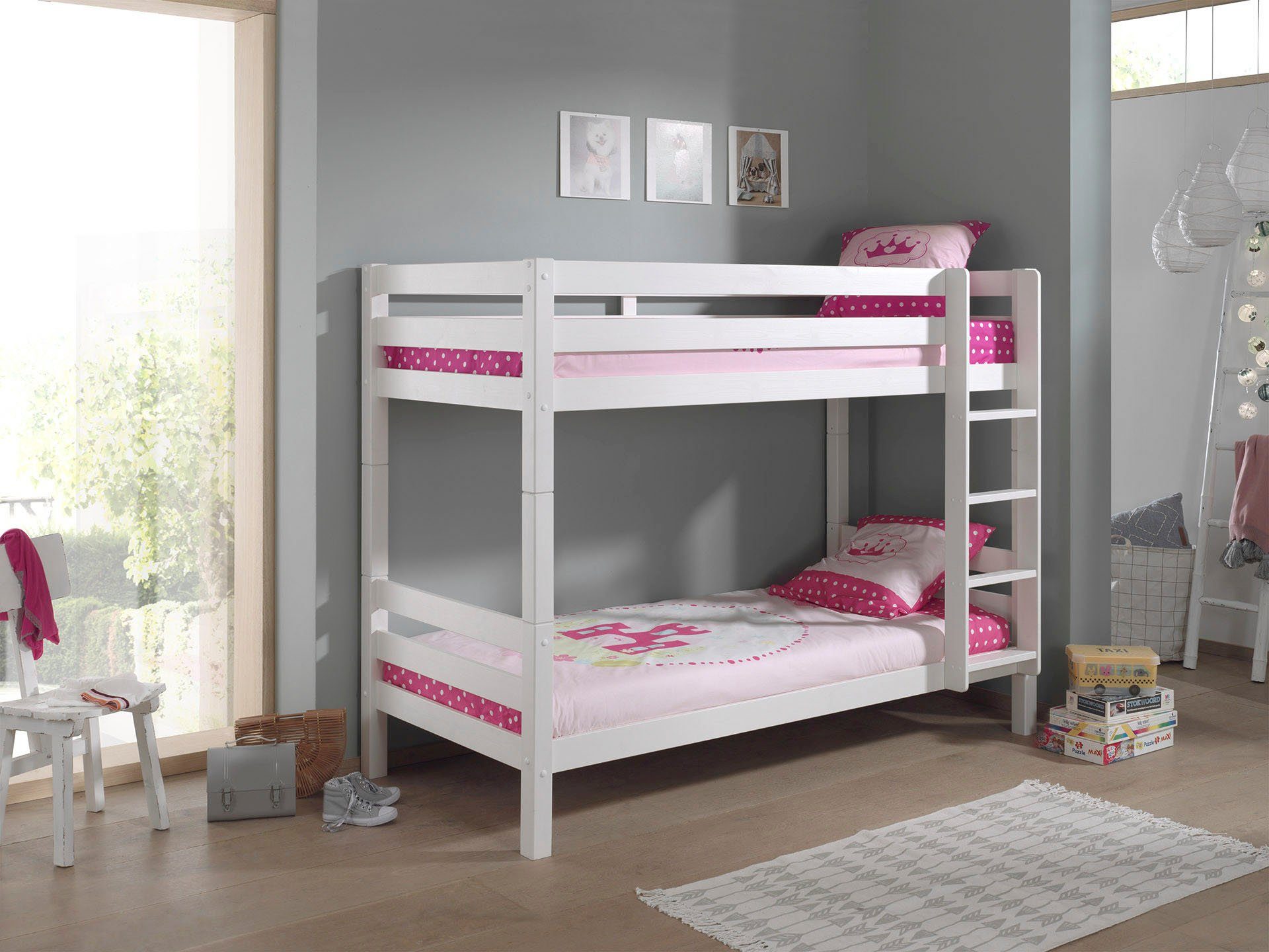 Vipack Etagenbett Pino (Made in Europe), wahlweise mit Bettschublade