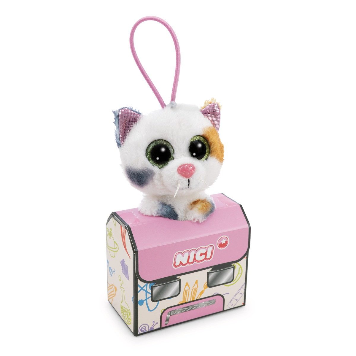 Nici Schlüsselanhänger NICI Schlüsselanhänger GLUBSCHIS Glückskatze Calli Malli Loop beige