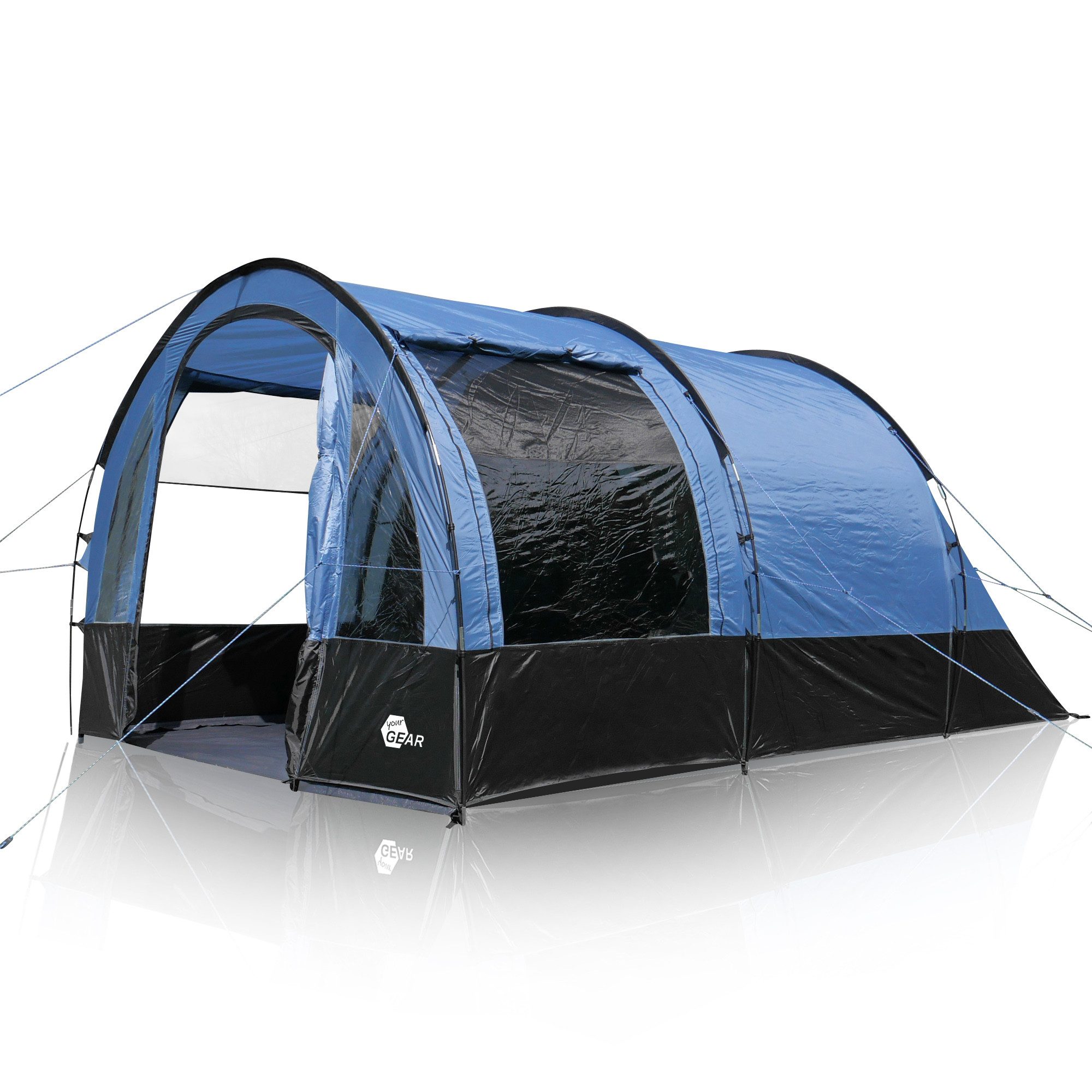 yourGEAR Tunnelzelt your GEAR Mistral 4 Mann Tunnelzelt Familienzelt 3000mm UV50+, Personen: 4