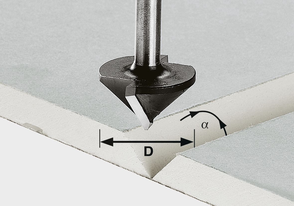 Thumbnail - FESTOOL Kantenfräser Festool Gipskartonfräser HW S8 D32/90°