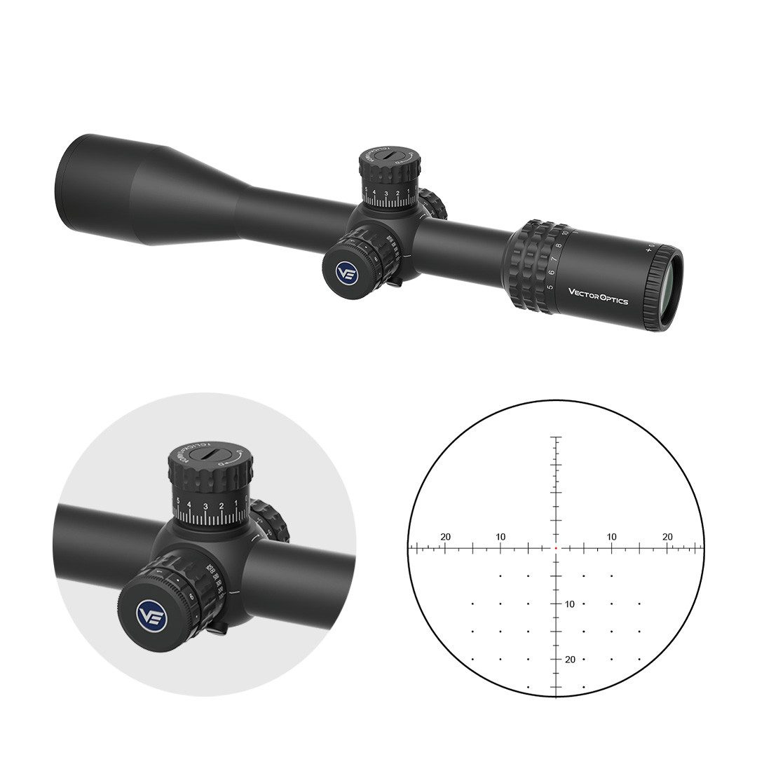 Vector Optics Vector Optics SCFF-58 Sentinel 5-25x50 HD FFP Zielfernrohr (Ideal für Jagd, Sport und Airsoft)