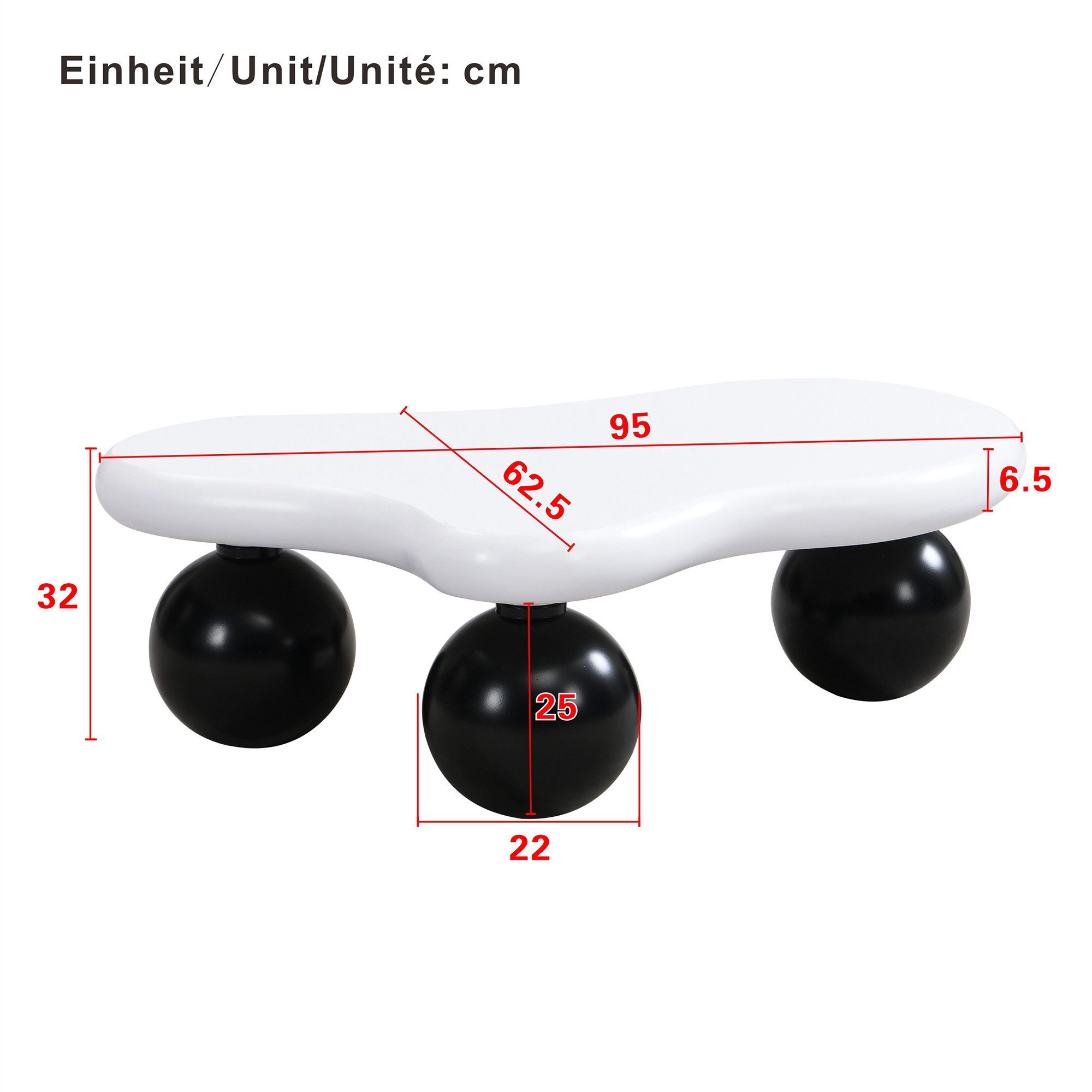 Ulife Couchtisch Wohnzimmertisch, Beistelltisch, mit LED-Beleuchtung, günstig online kaufen