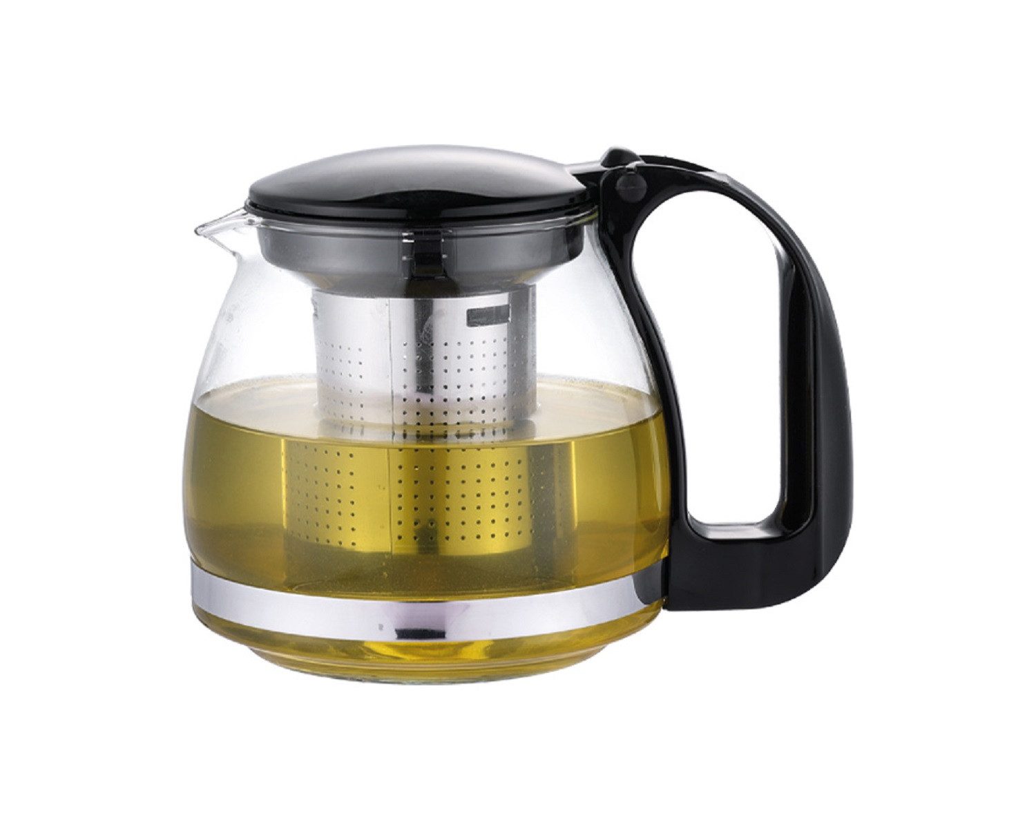 Michelino Teekanne MICHELINO Glas Teekanne mit Edelstahl-Einsatz, 0.7 l