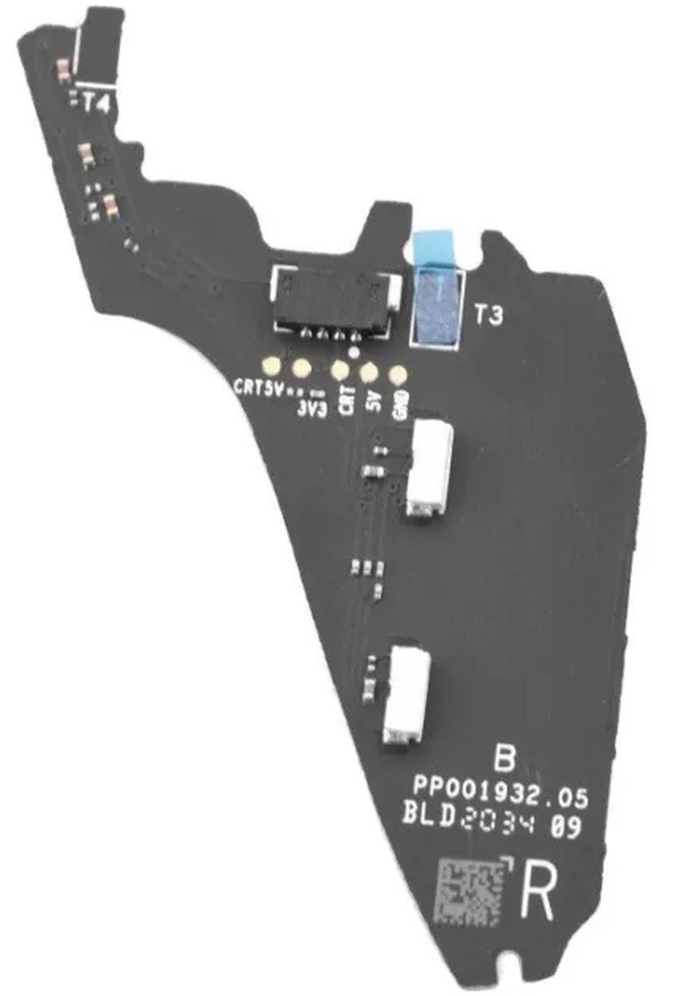 DJI FPV - Landebein Antenne Platine vorne rechts Zubehör Drohne