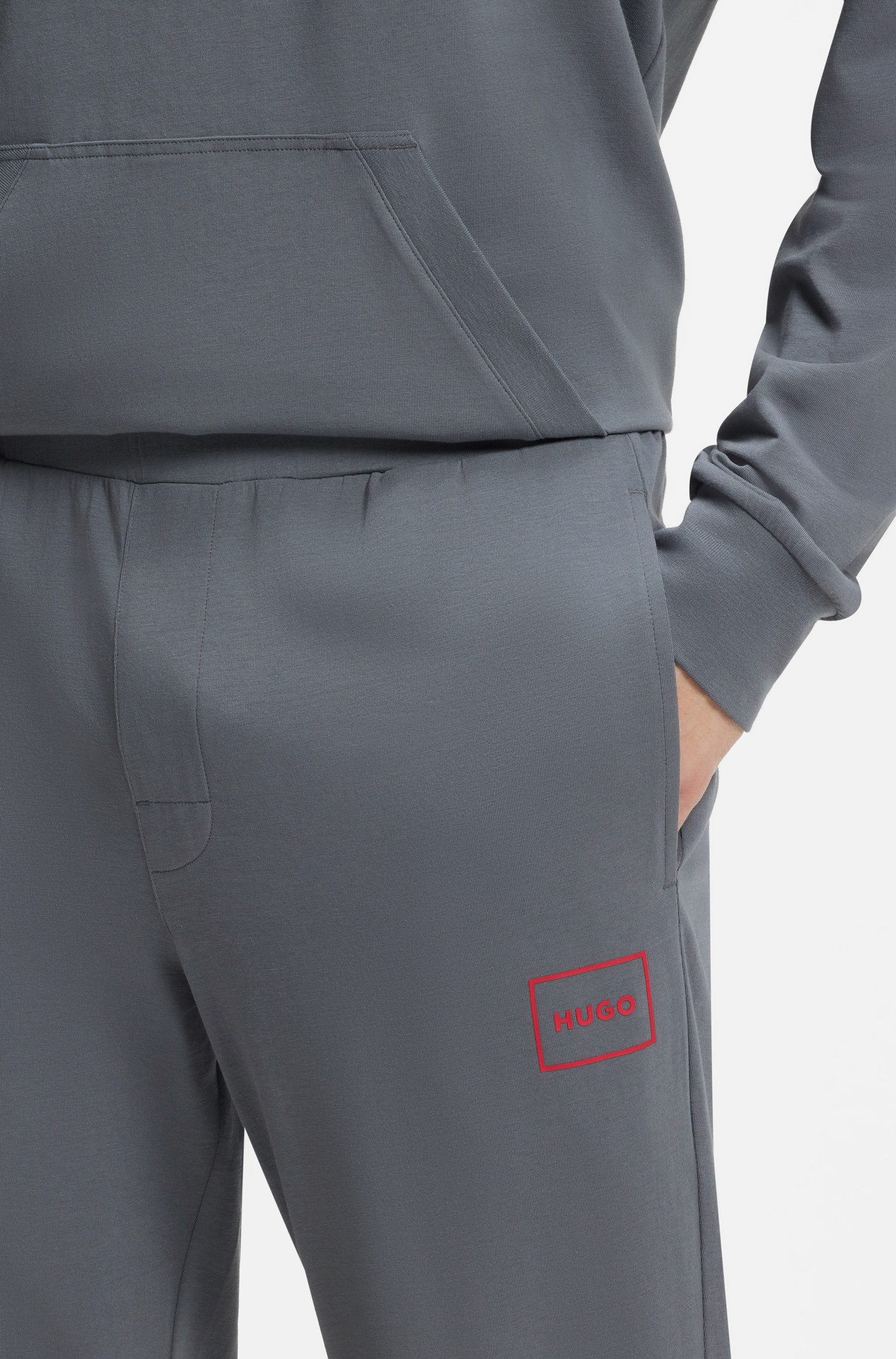 HUGO Sweatpants Laze Pants CW mit angesetztem Bund