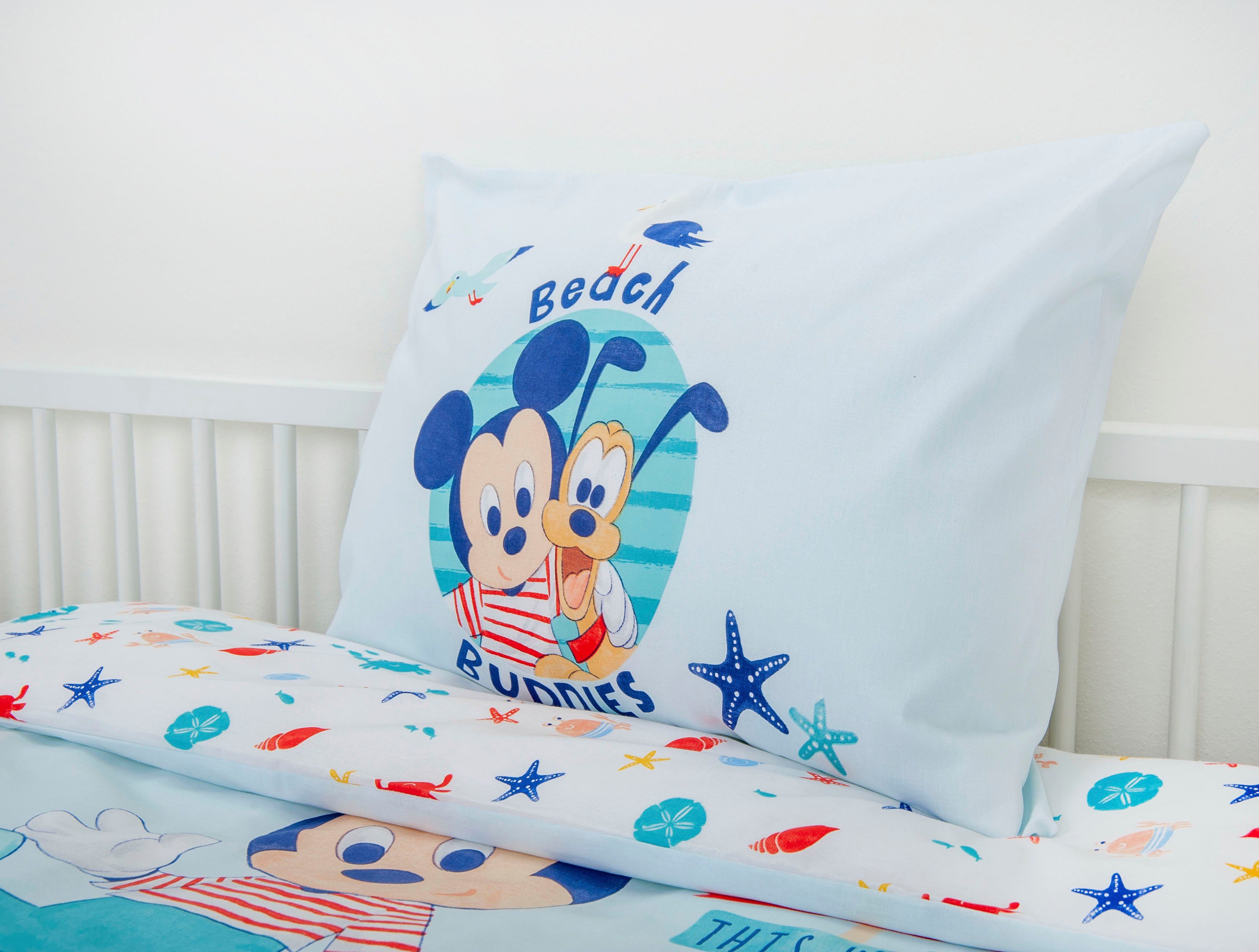 Disney Babybettwäsche Disney´s Mickey Mouse, Flanell, mit liebevollem Motiv