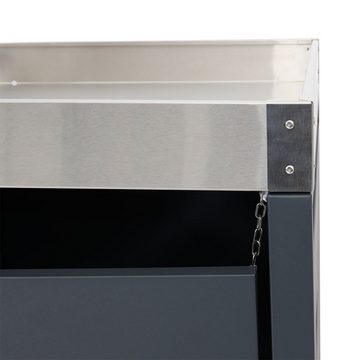 MCW Mülltonnenbox MCW-H40-B, Mit Kippvorrichtung, Abschließbar (Schlüssel und/oder Sicherheitscode)